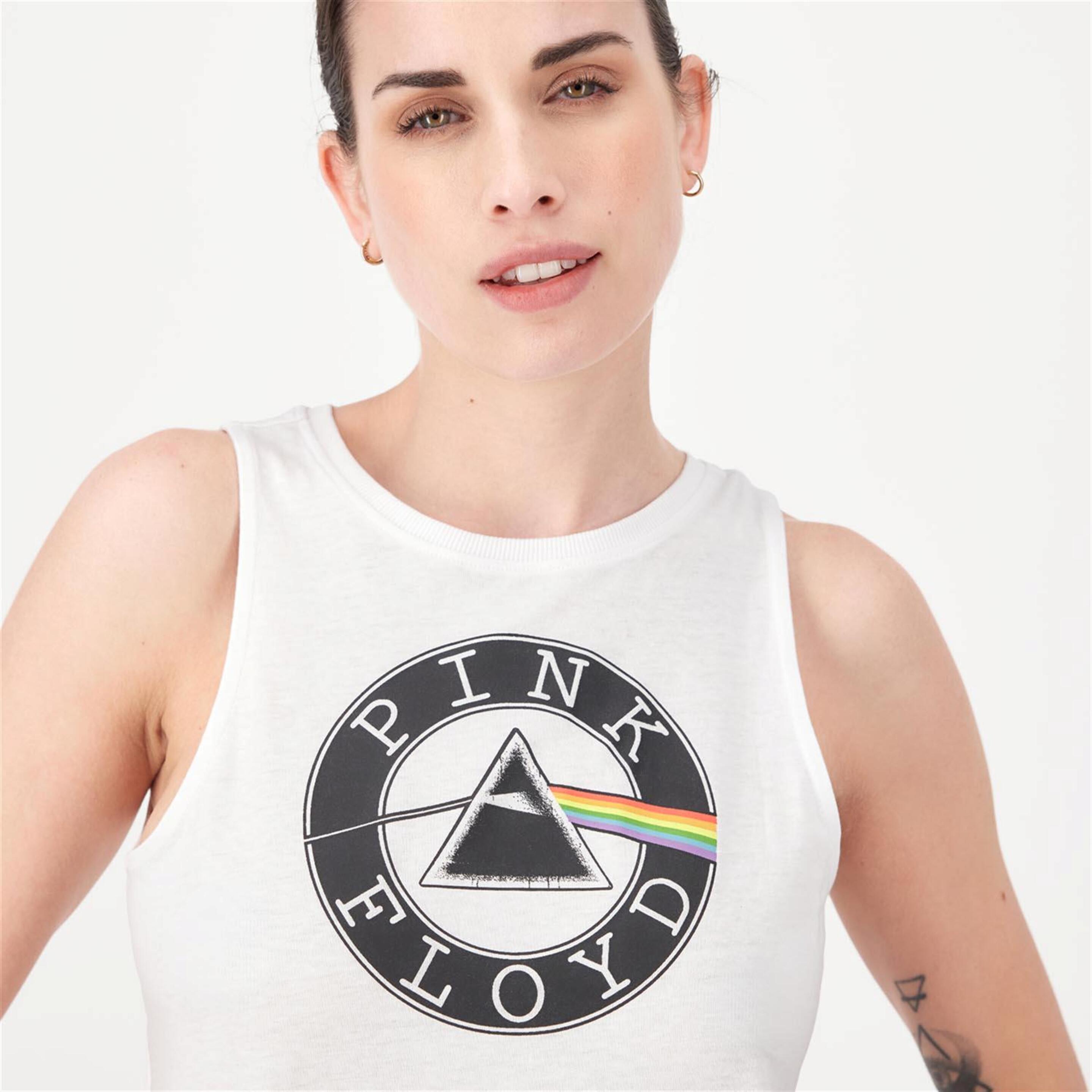 Camiseta Pink Floyd - Blanco - Camiseta Tirantes Mujer