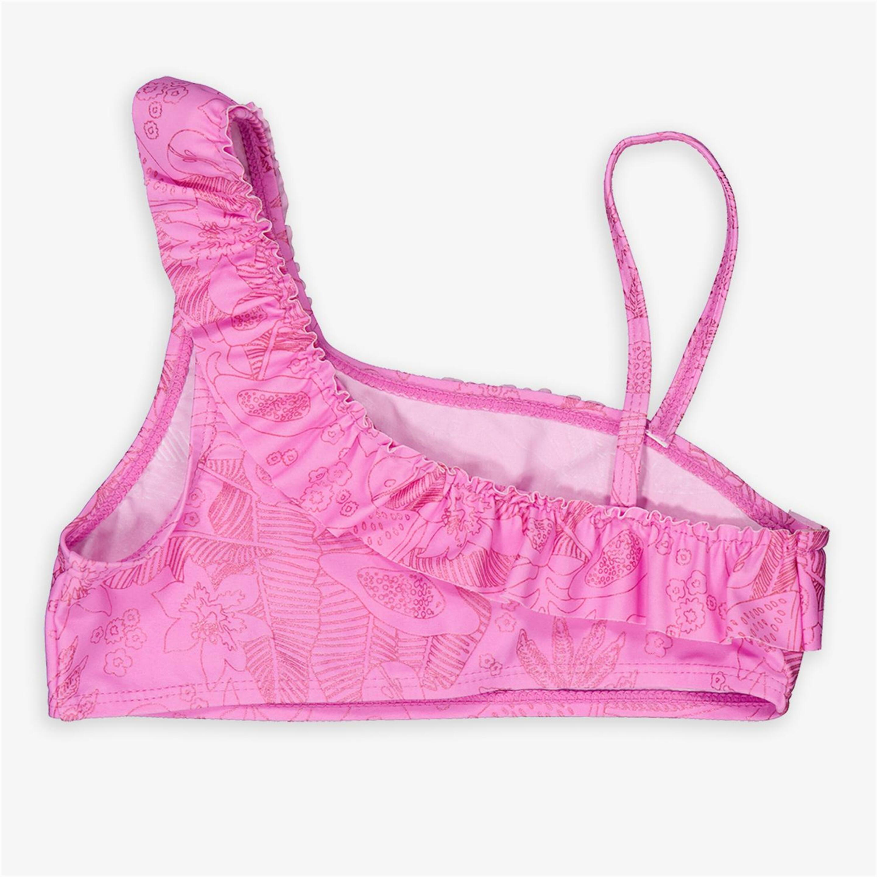 Top Bikini Up - Rosa - Top Bikini Asimétrico Niña