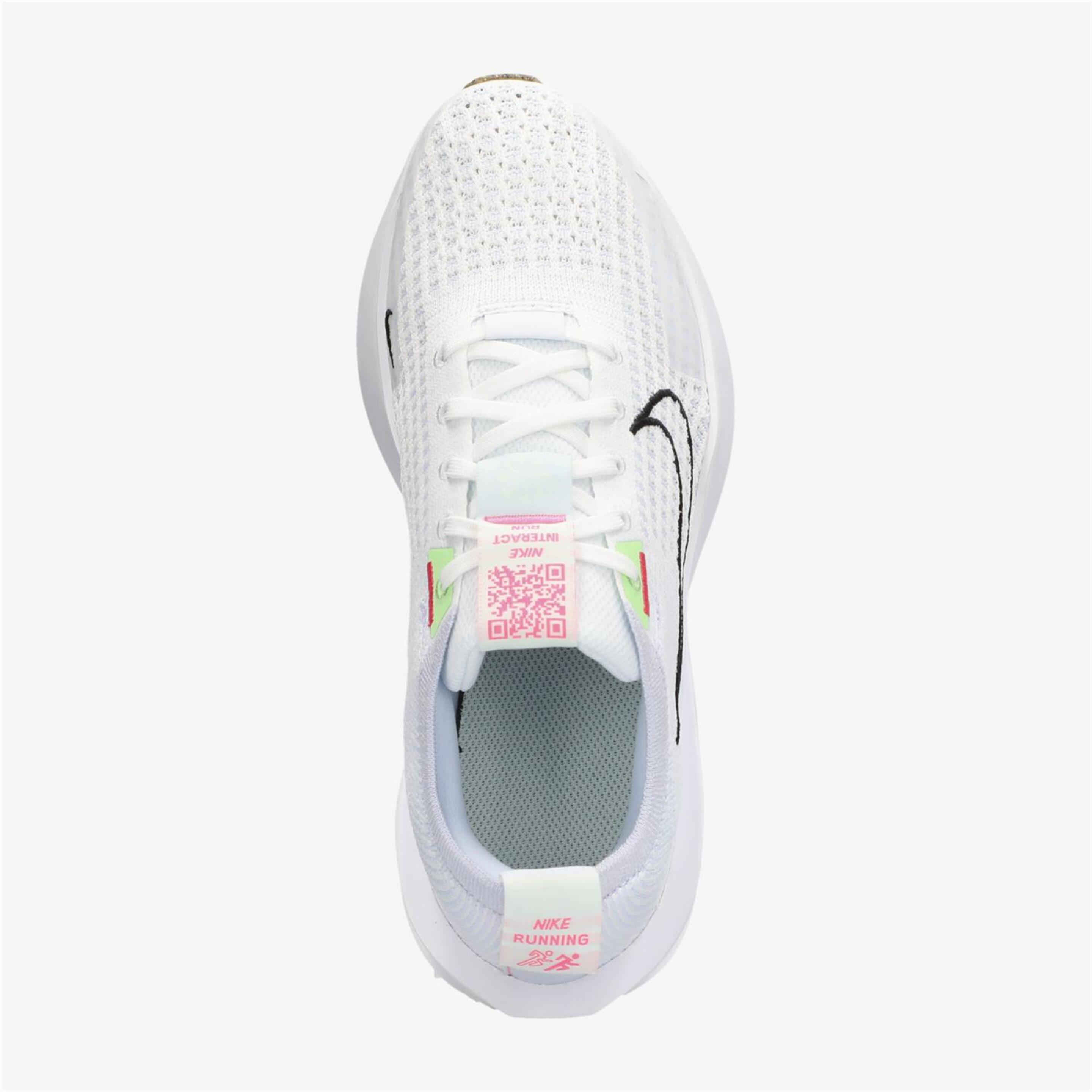 Nike Interact Run - Blanco - Zapatillas Running Mujer