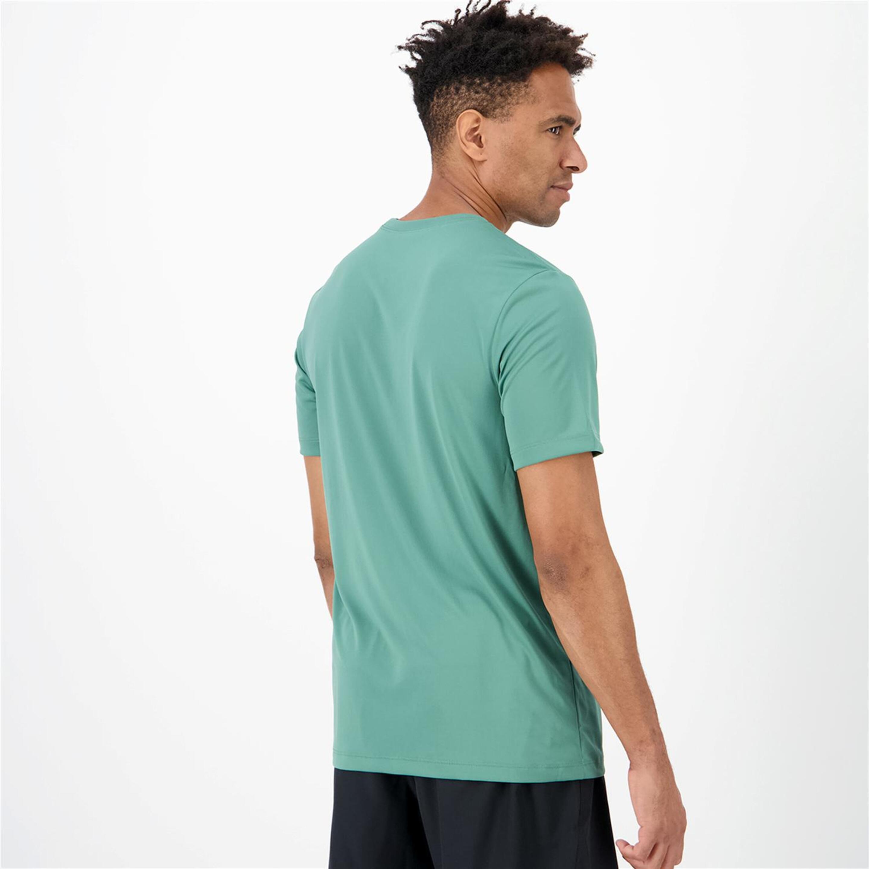 Camiseta Nike - Verde - Camiseta Running Hombre