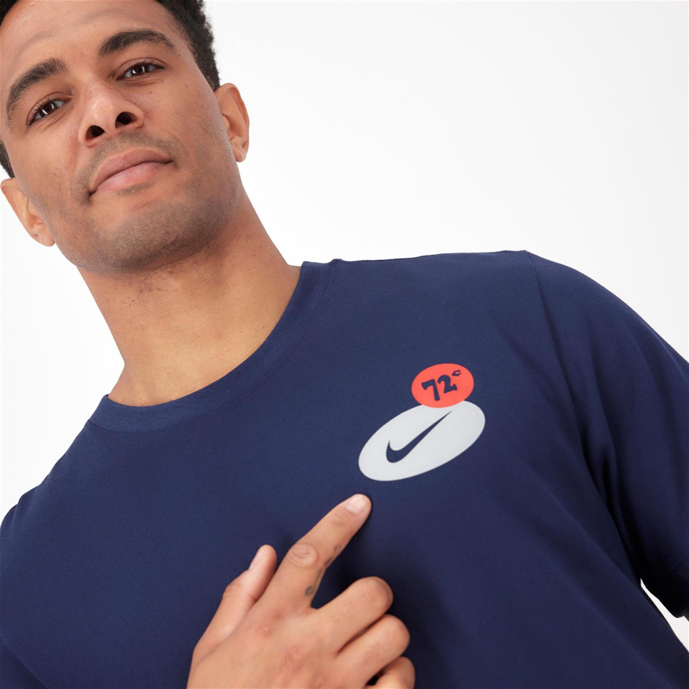 Camiseta Nike - Marino - Camiseta Running Hombre