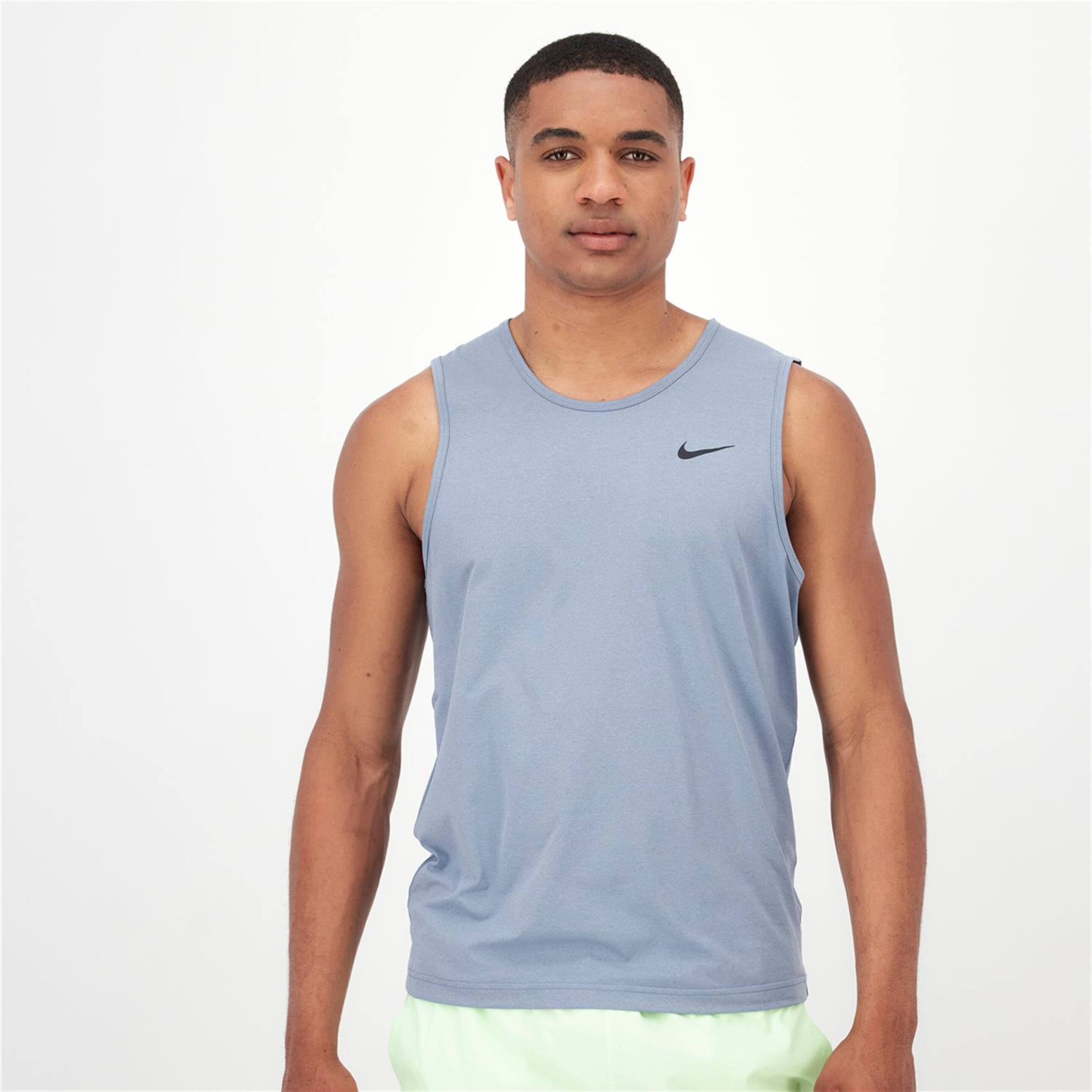 Nike Hyverse Dri-fit - gris - Camisola Alças Running Homem