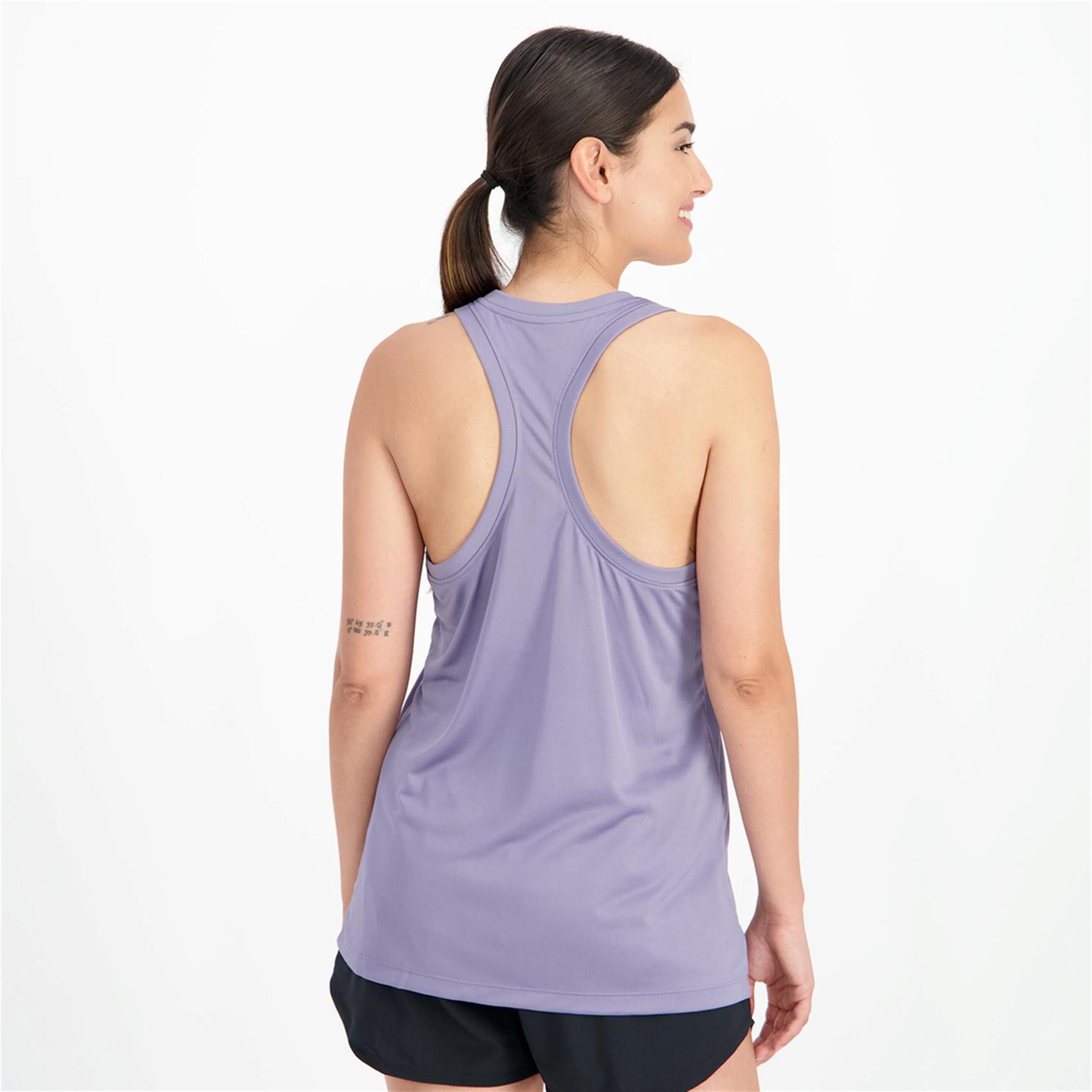 Nike Legend Crew - Morado - Camiseta Running Mujer