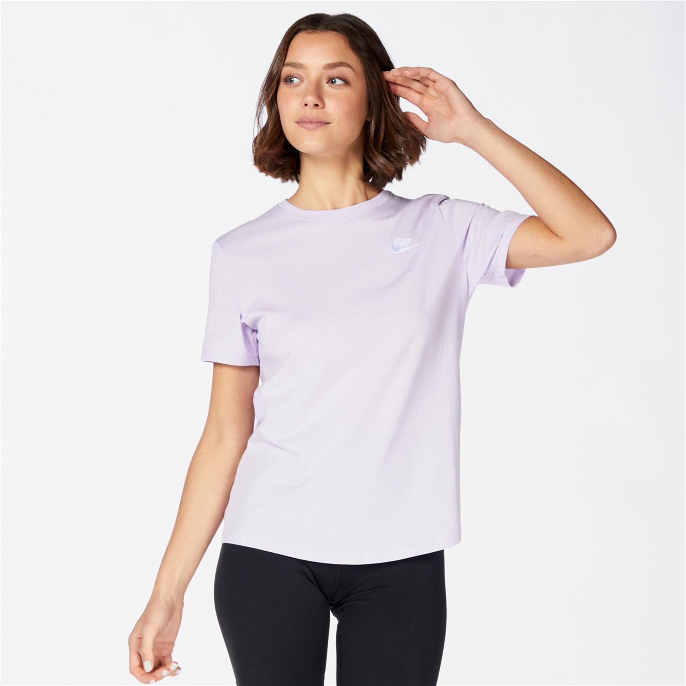Nike Club - morado - Camiseta Mujer