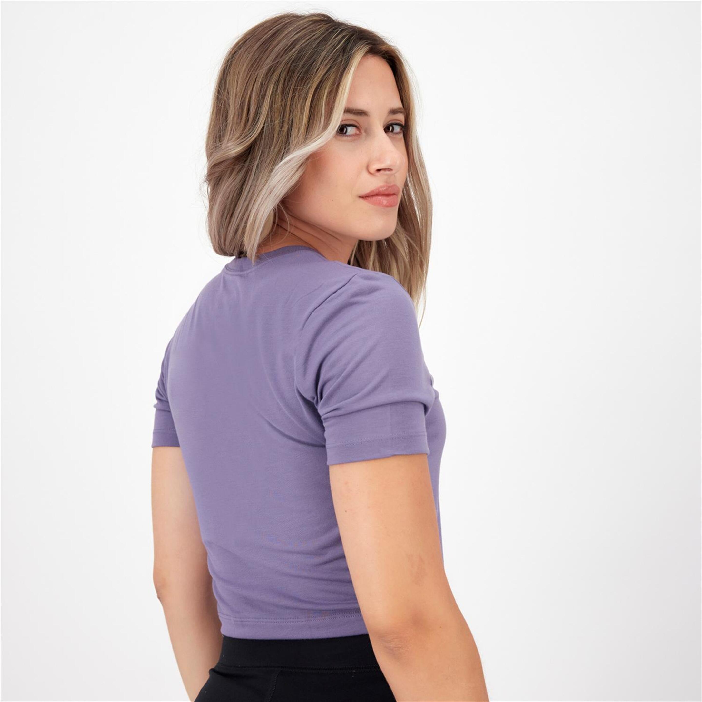 Nike Essential - Morado - Camiseta Crop Top Mujer