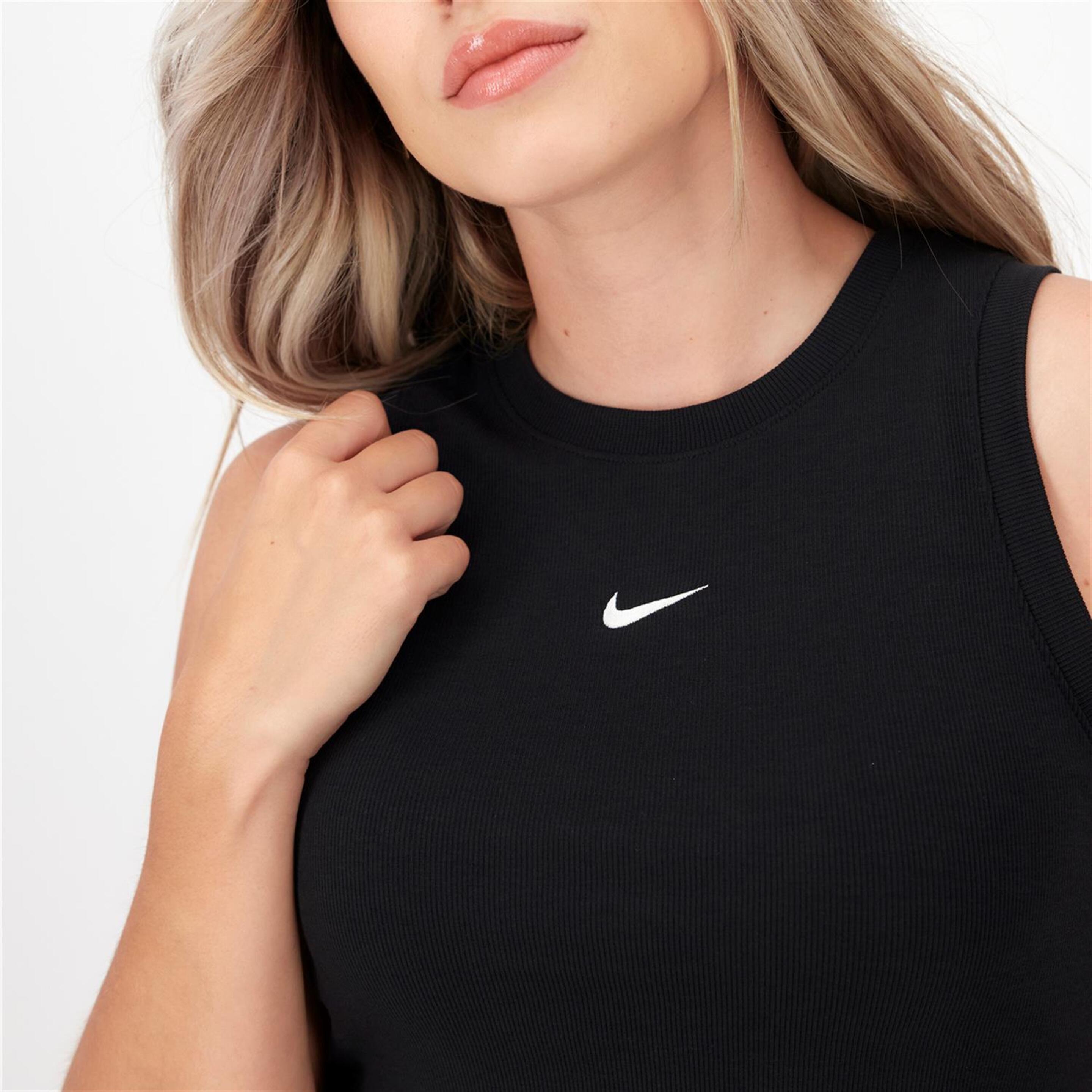 Camiseta Nike - Negro - Crop Top Mujer