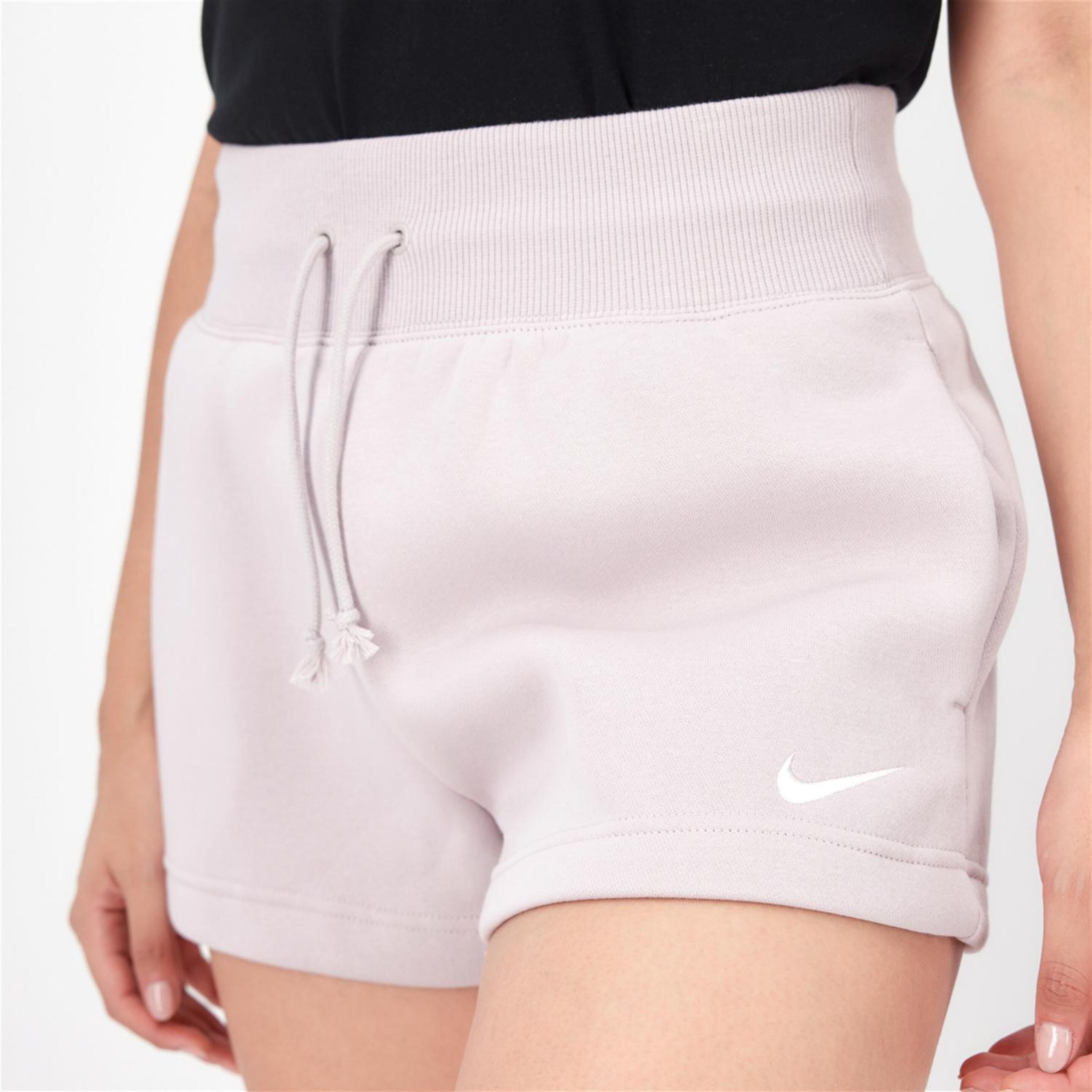 Nike Phoenix - Plateado - Pantalón Corto Mujer