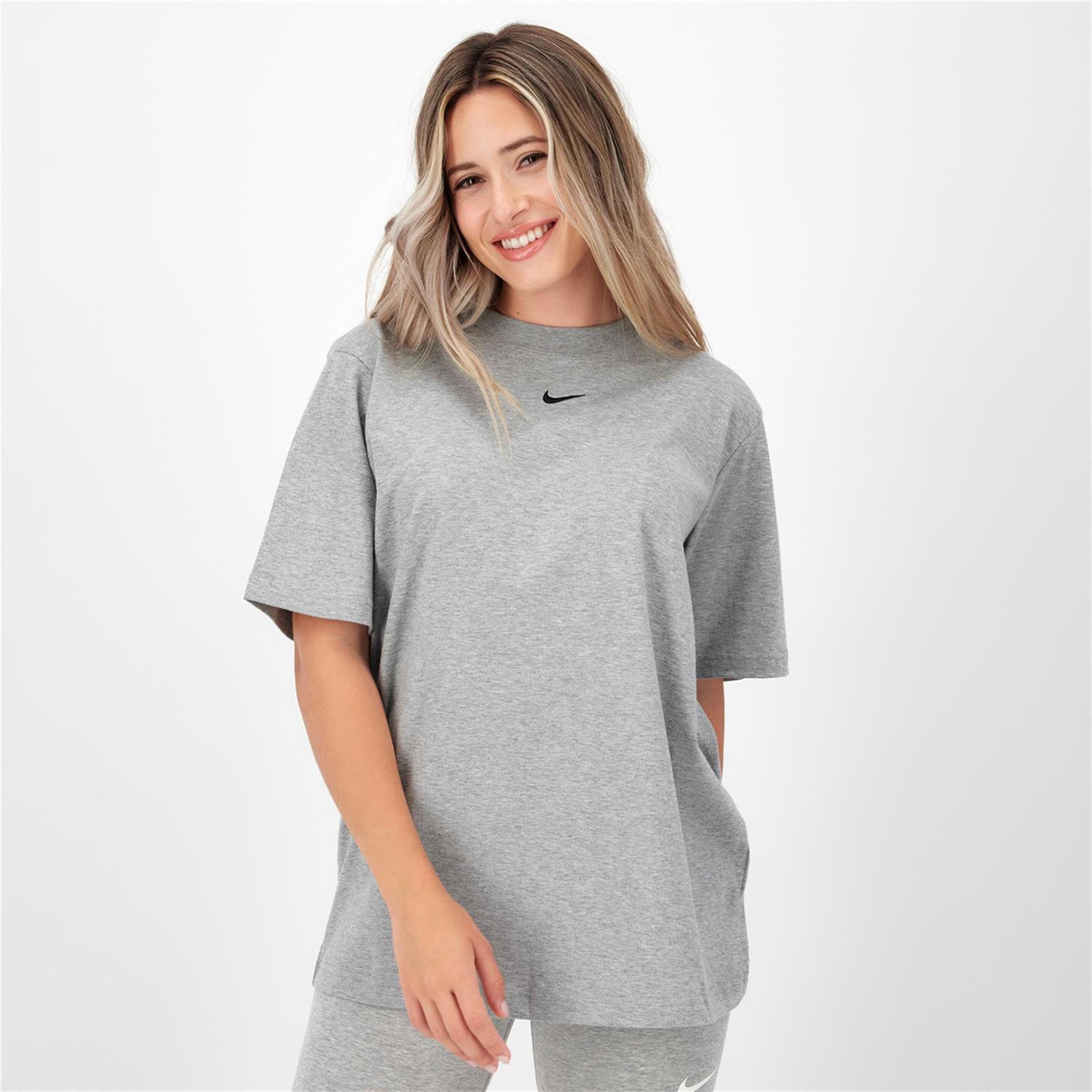 Camiseta Nike - gris - Camiseta Oversize Mujer