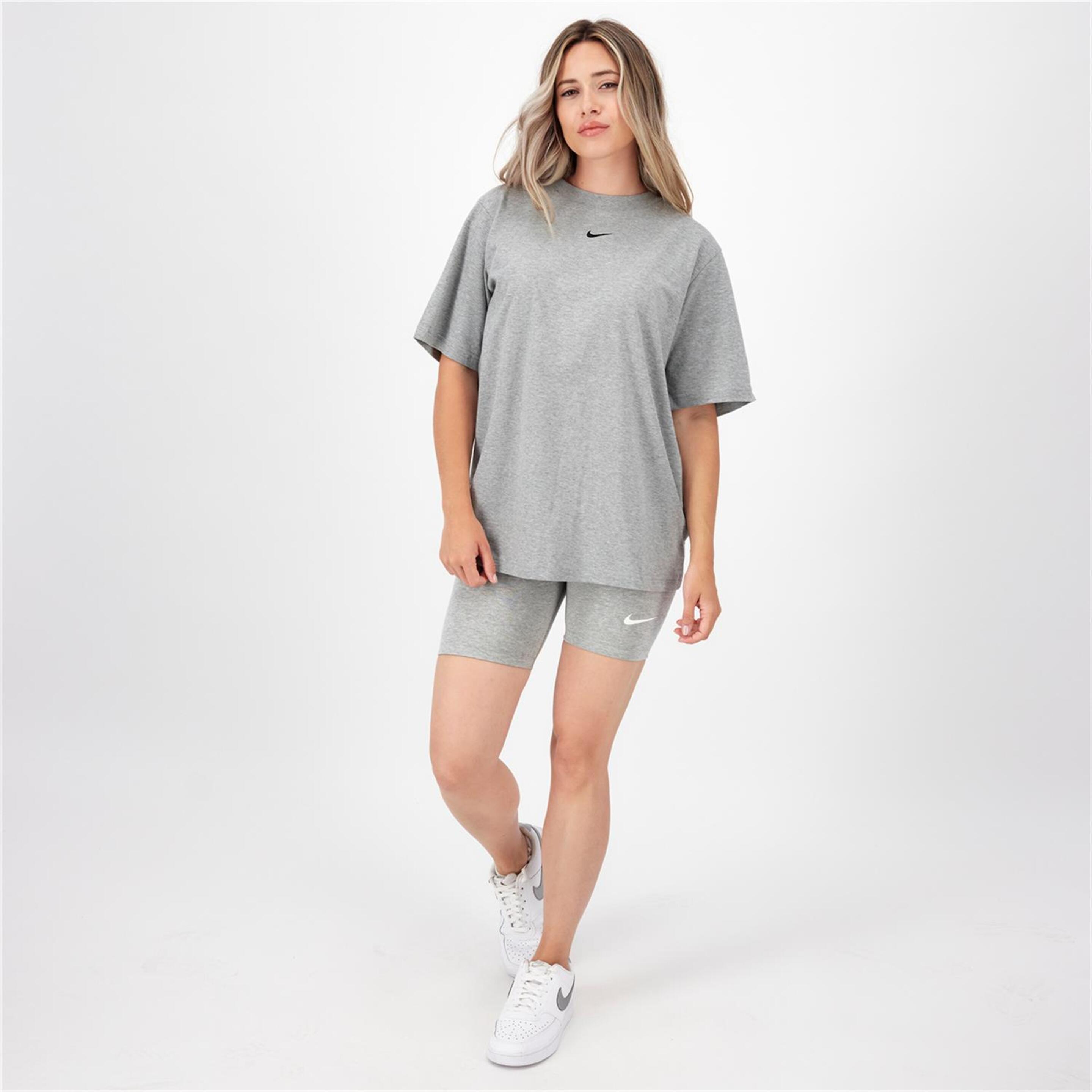 Camiseta Nike - Gris - Camiseta Oversize Mujer