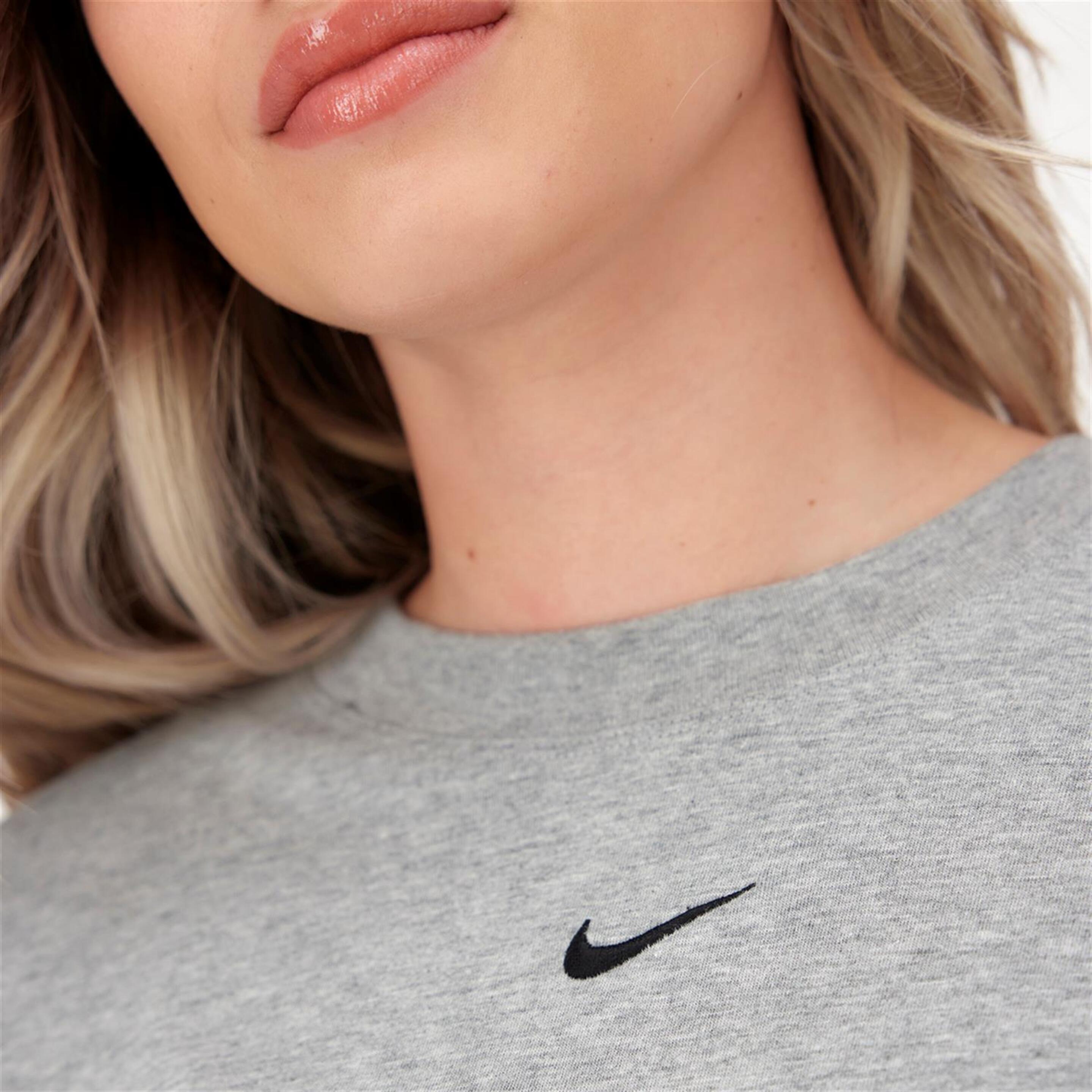 Camiseta Nike - Gris - Camiseta Oversize Mujer