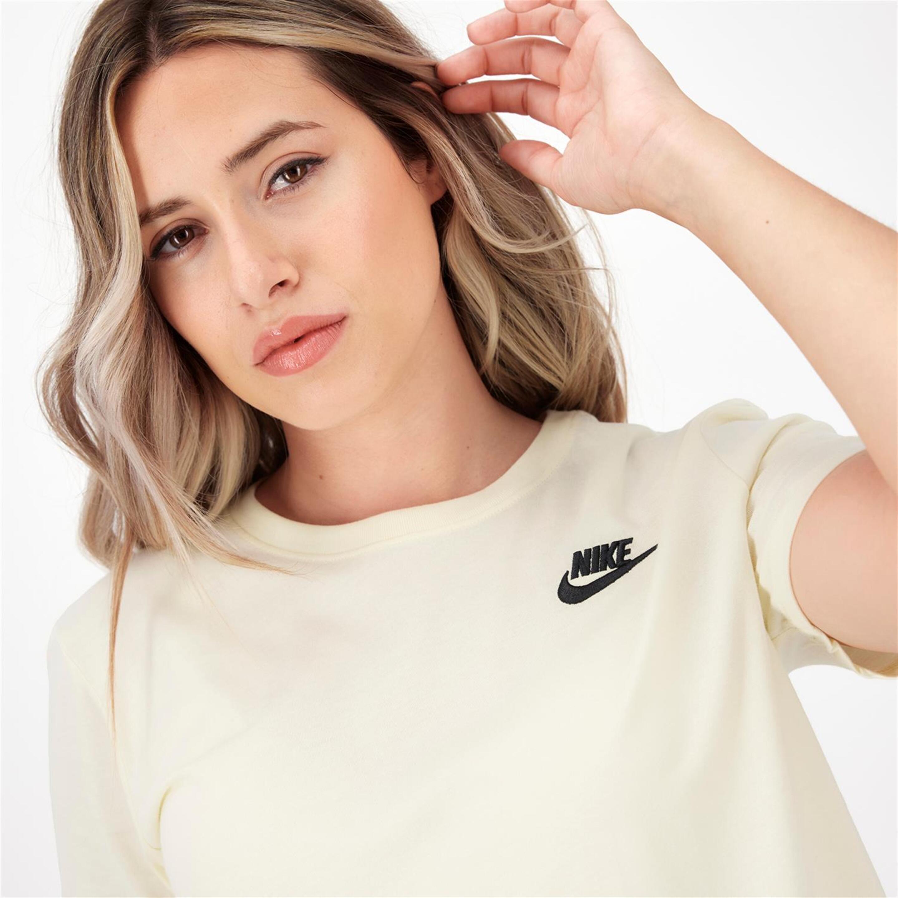 Nike Club - Blanco - Camiseta Mujer