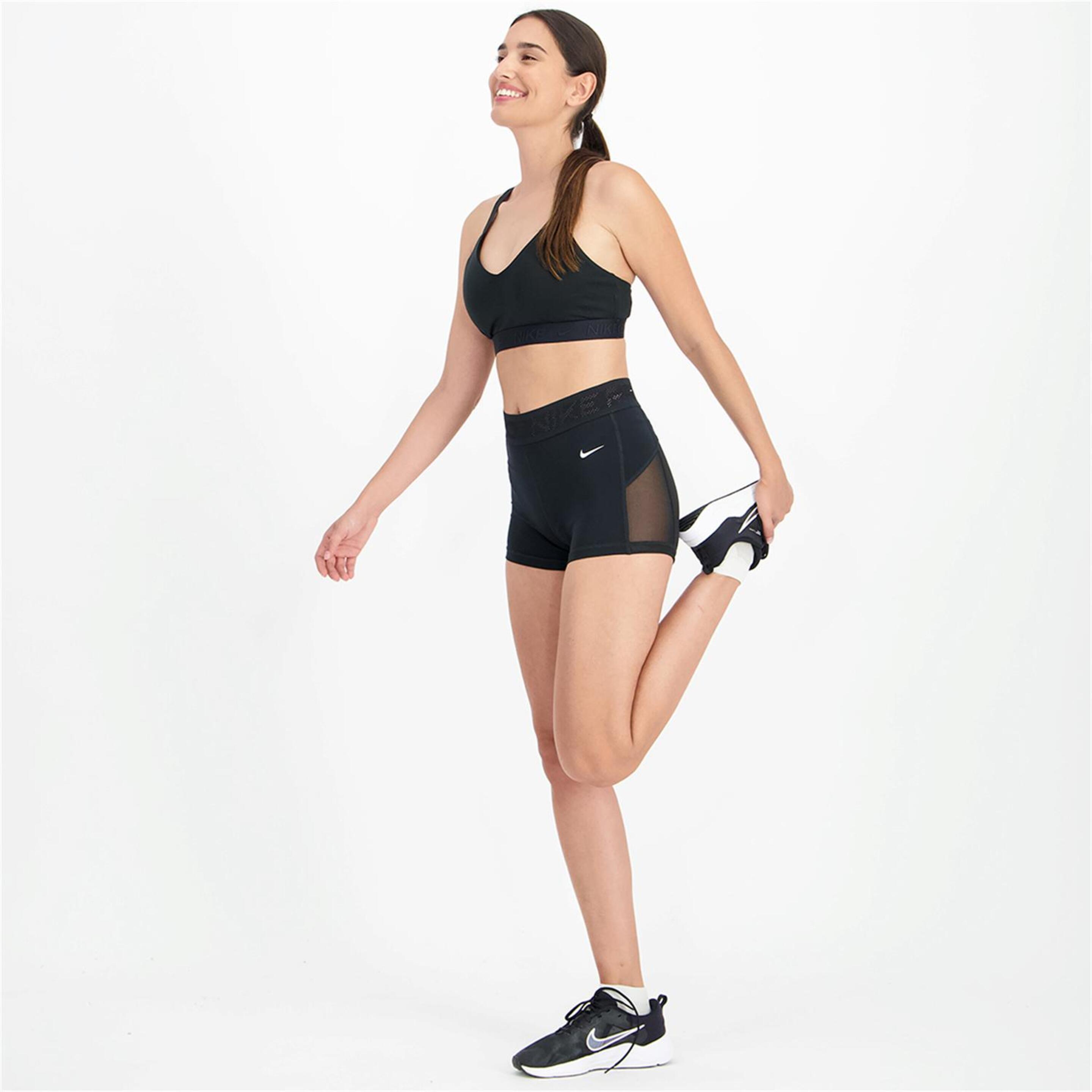 Nike 365 Mesh 3" - Negro - Leggings Transparencias Mujer