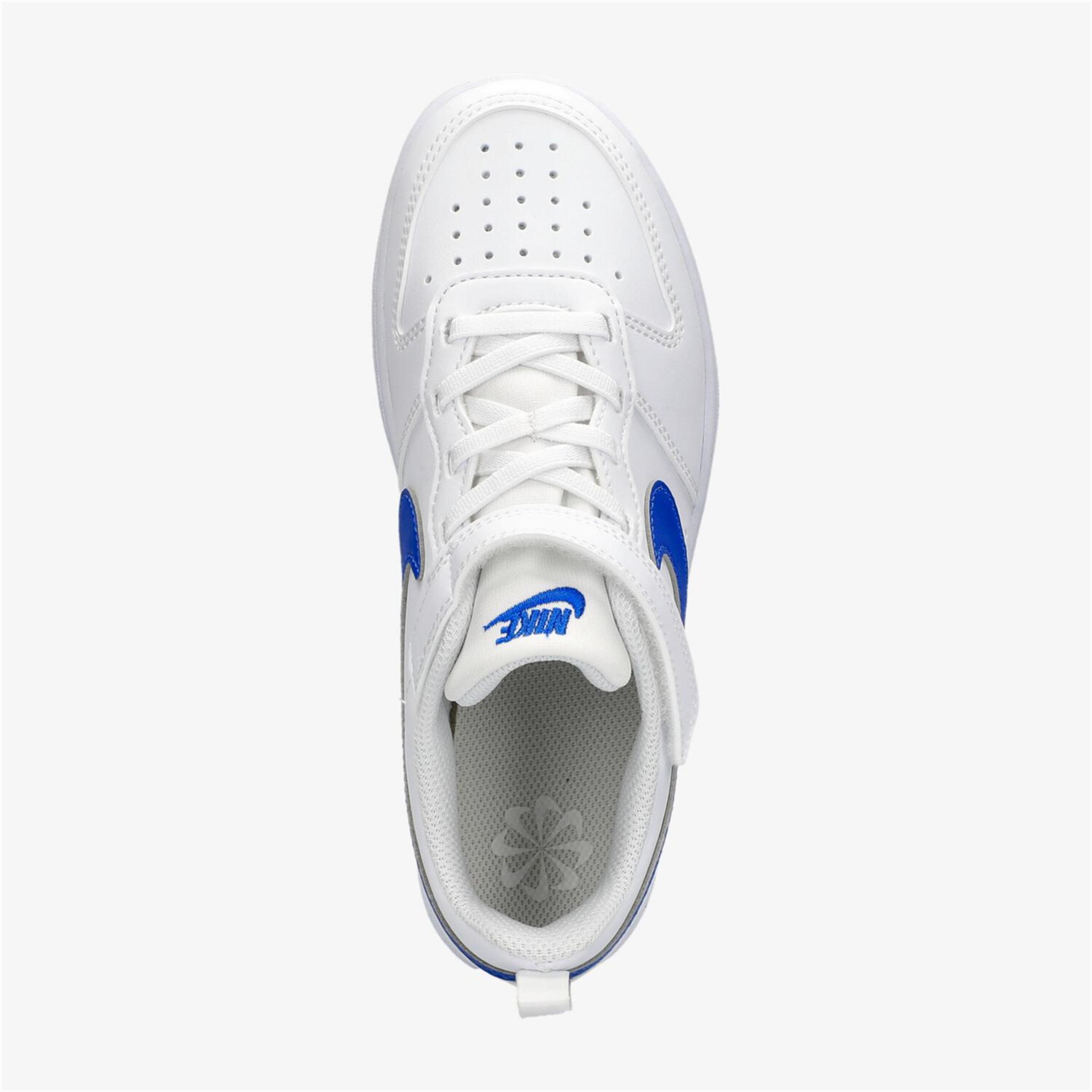 Nike Court Borough Low Recraft - Blanco - Zapatillas Velcro Niño