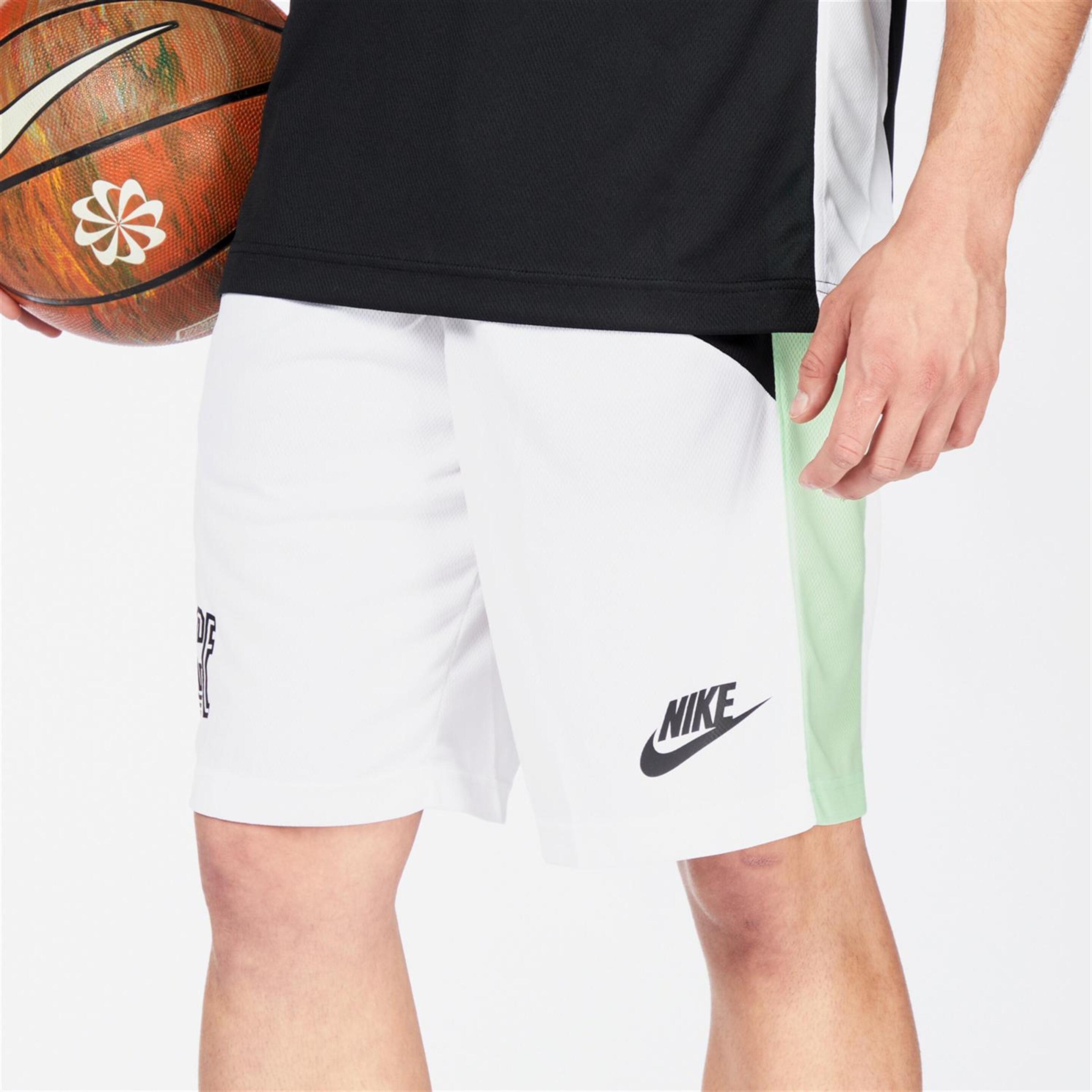 Nike Icon - blanco - Calções Basquetebol Homem