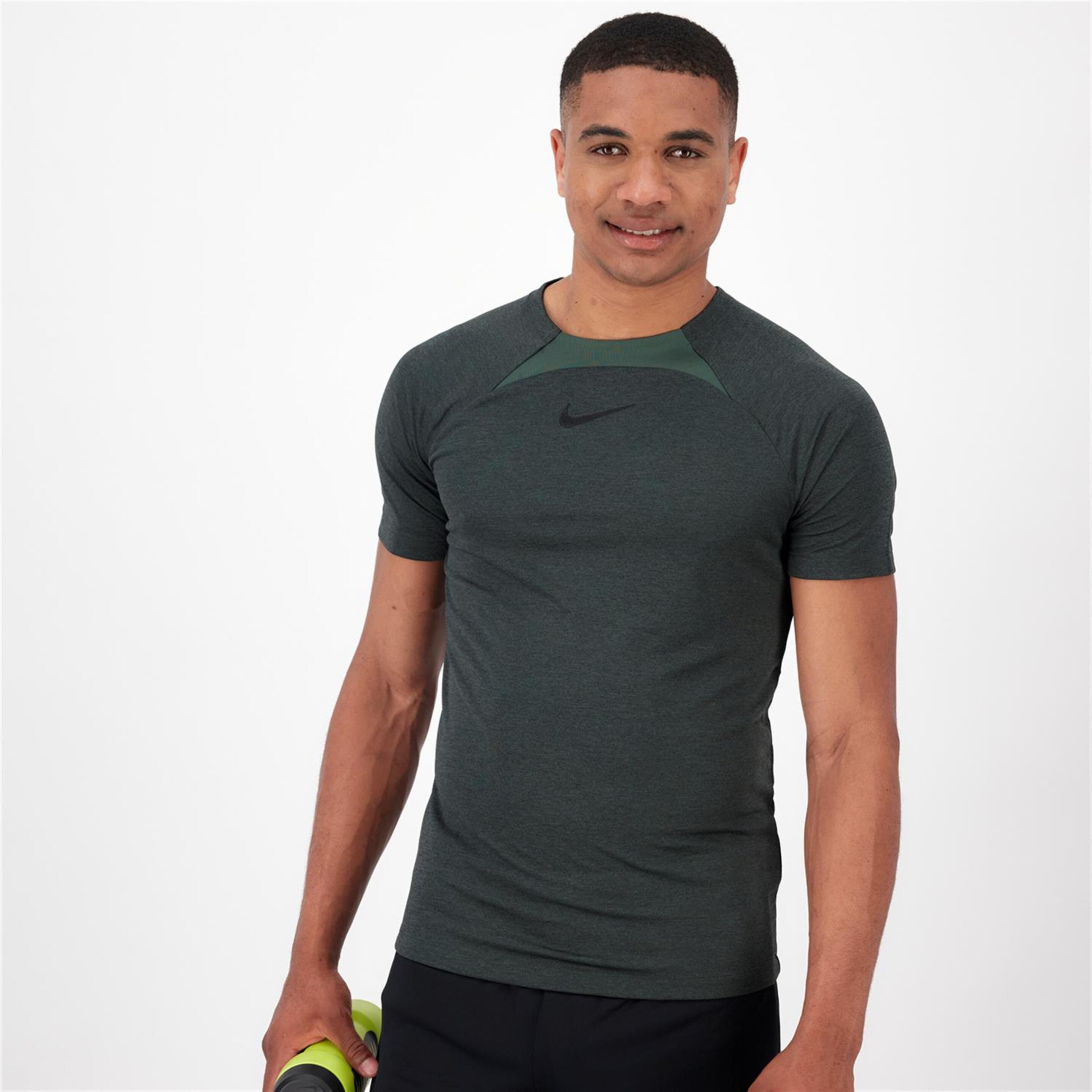 Nike Heather - verde - T-shirt Futebol Homem