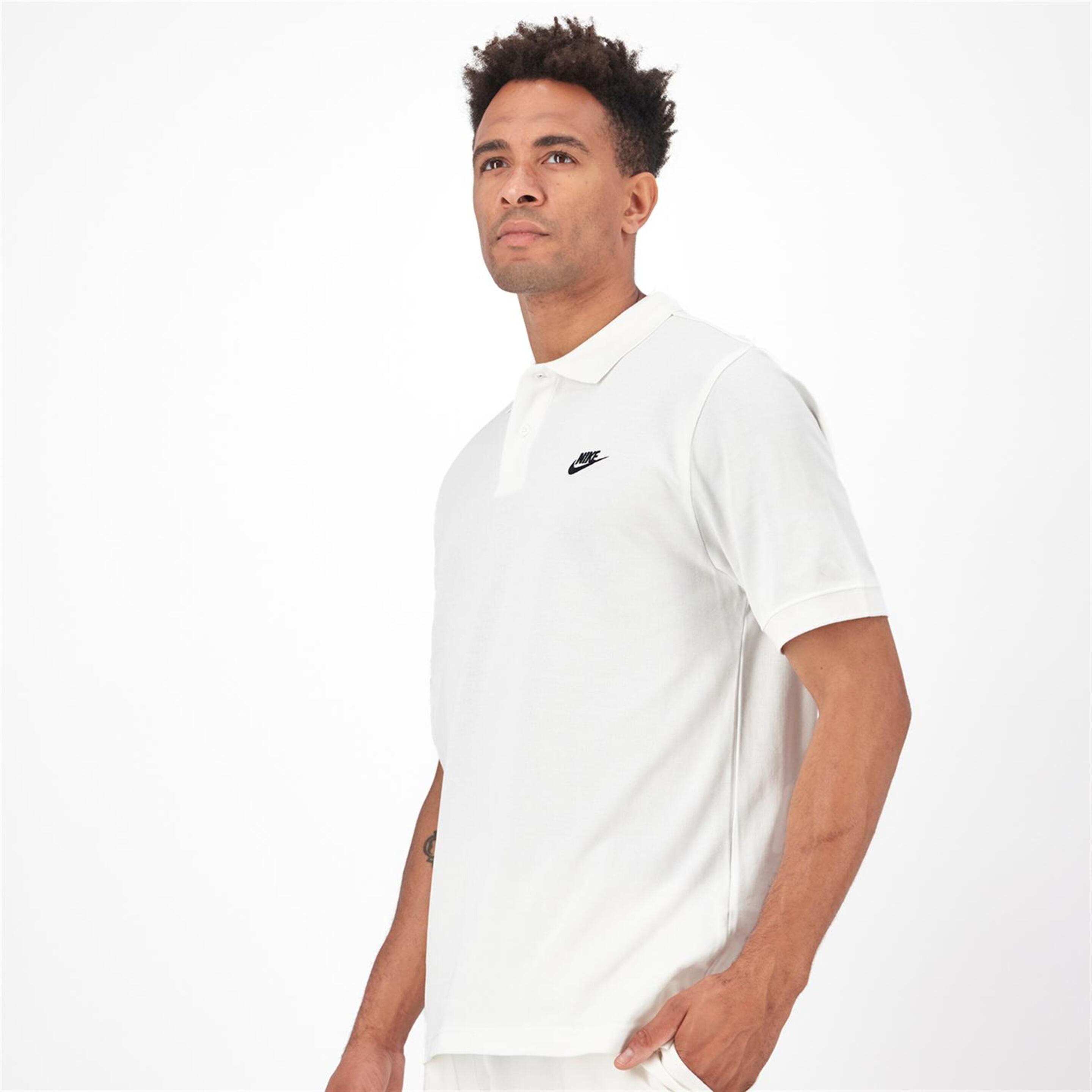 Nike Club - Blanco - Polo Hombre