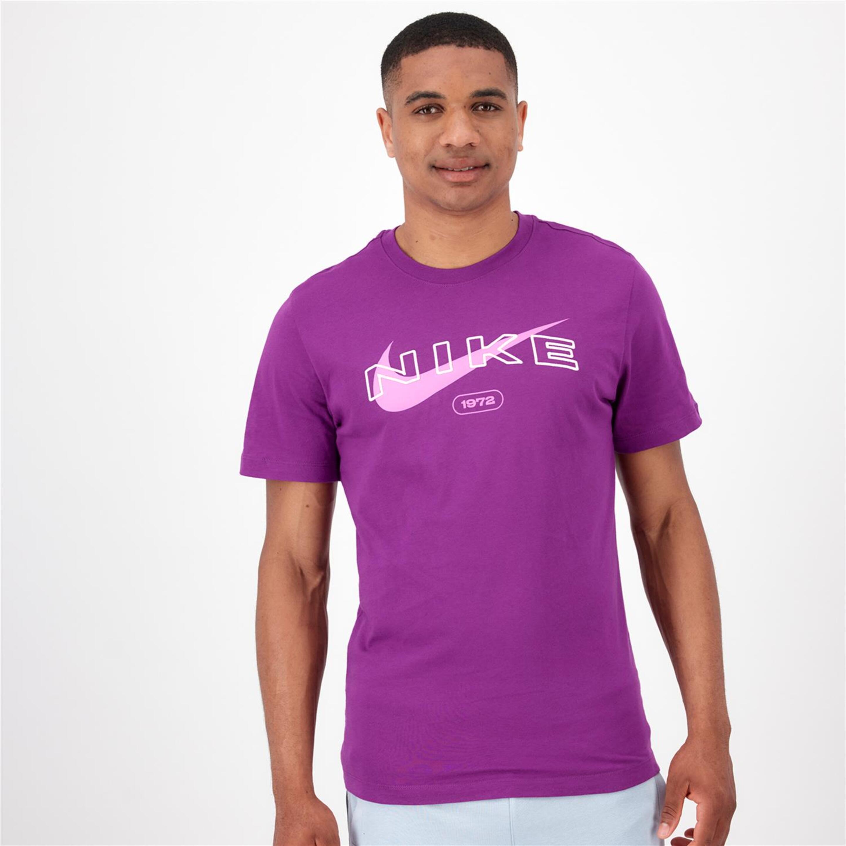 Nike Hbr - morado - Camiseta Hombre