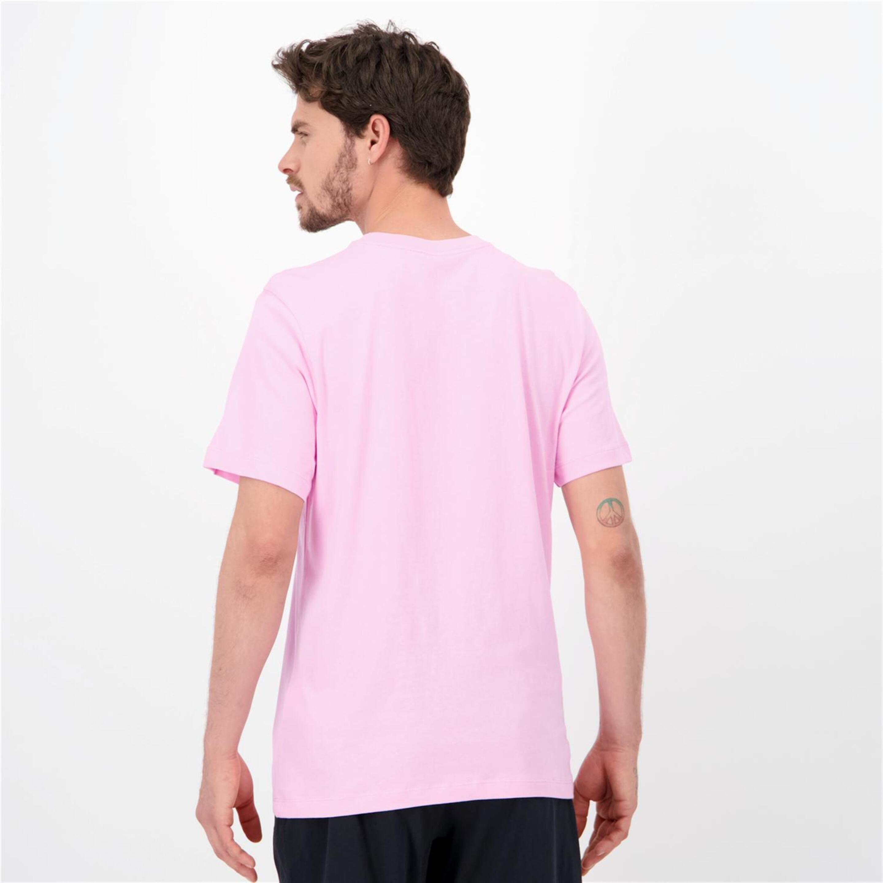 Nike Club Swoosh - Rosa - Camiseta Hombre