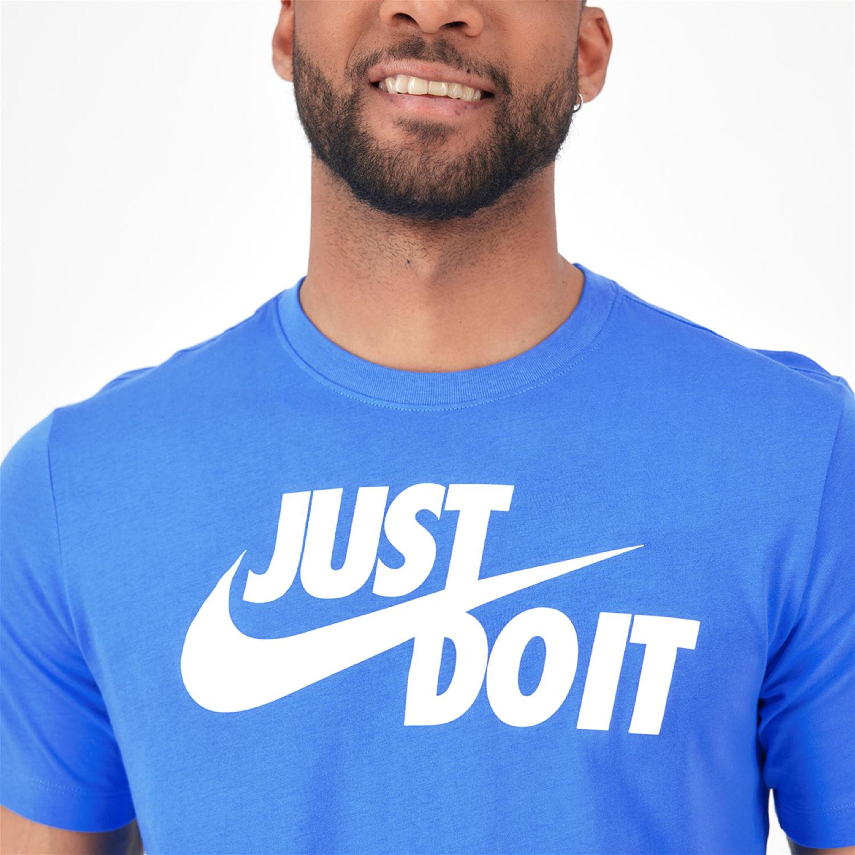 Nike Just Do It - Azul - Camiseta Hombre