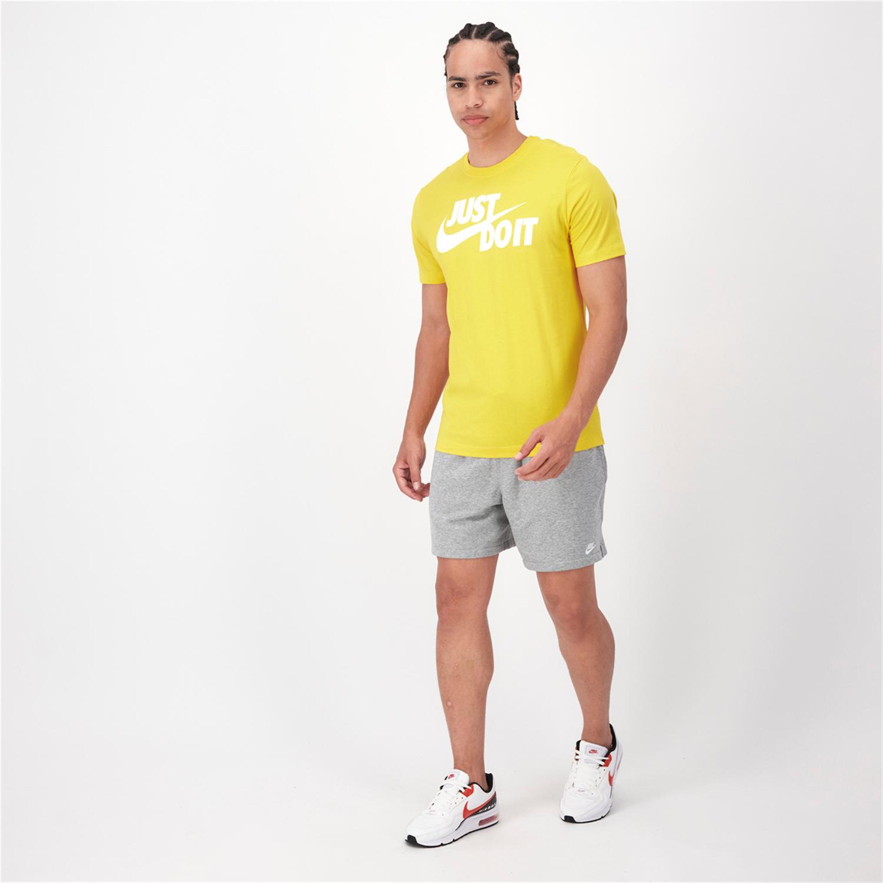 Nike Just Do It - Amarillo - Camiseta Hombre