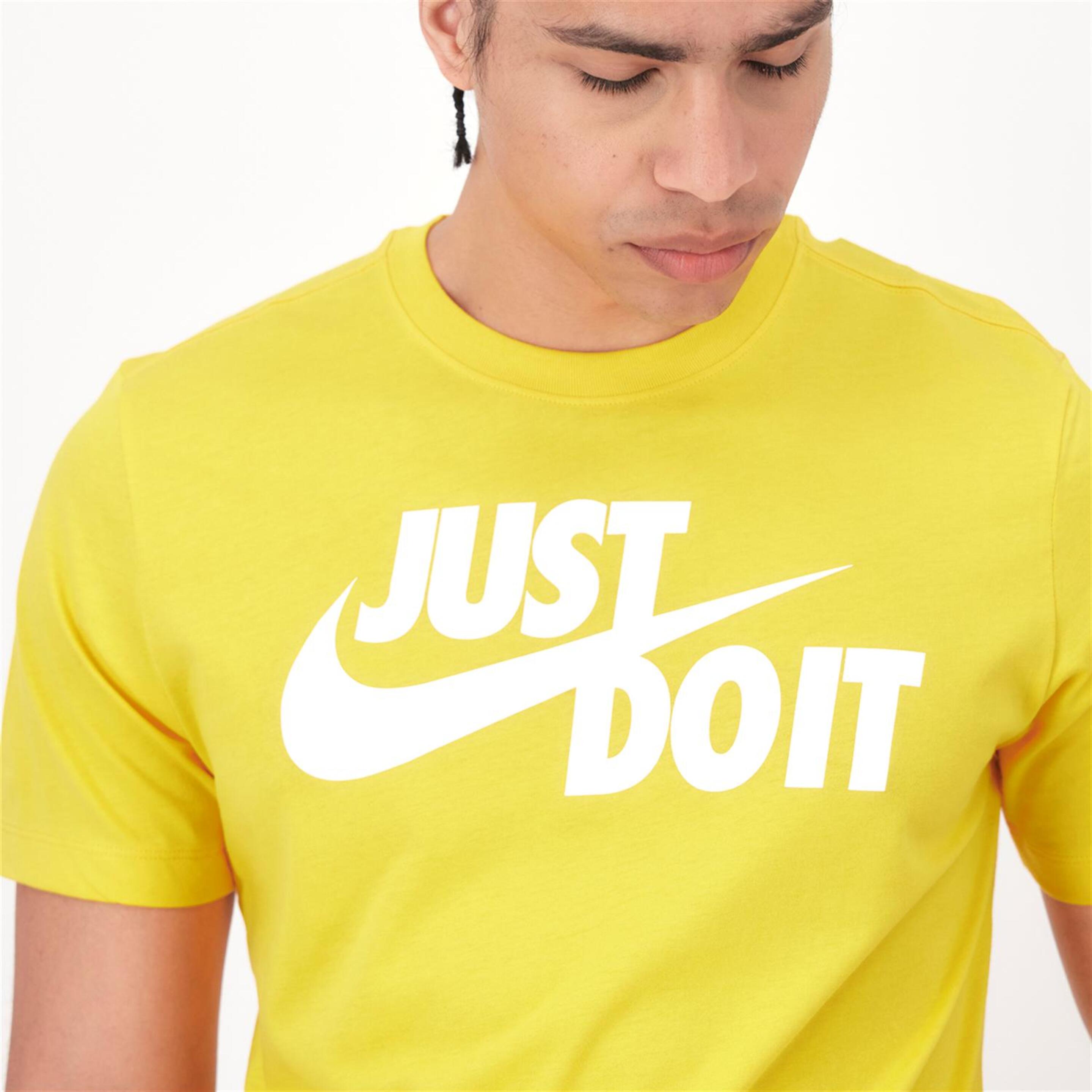 Nike Just Do It - Amarillo - Camiseta Hombre