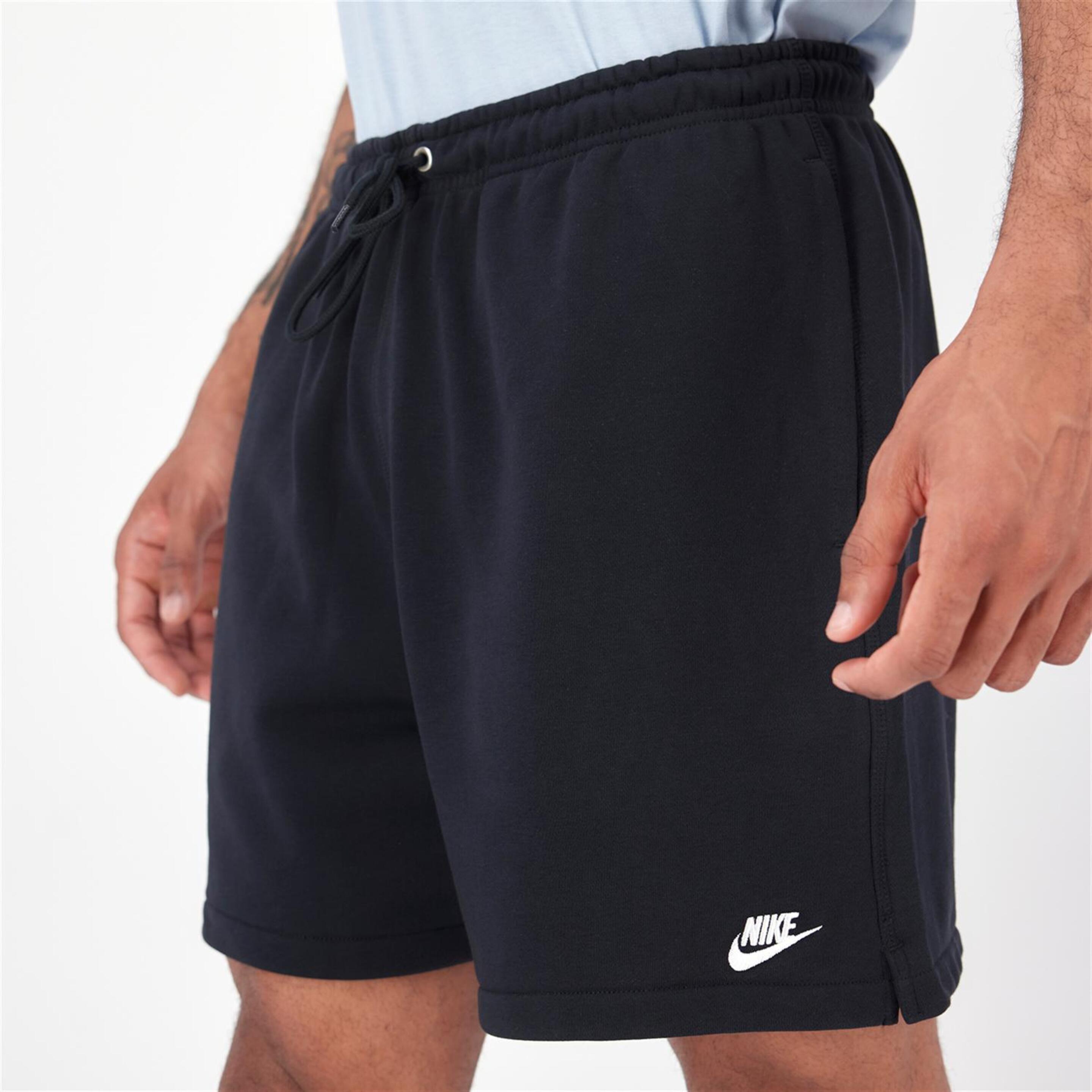 Nike Club - negro - Pantalón Corto Algodón Hombre