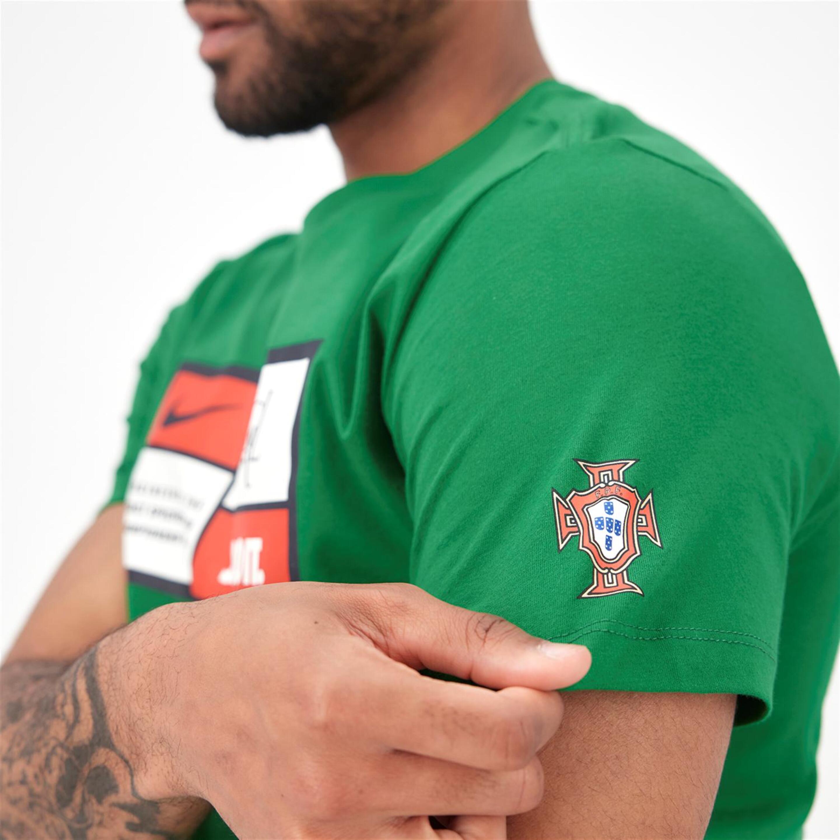 Camiseta Portugal - Verde - Camiseta Hombre