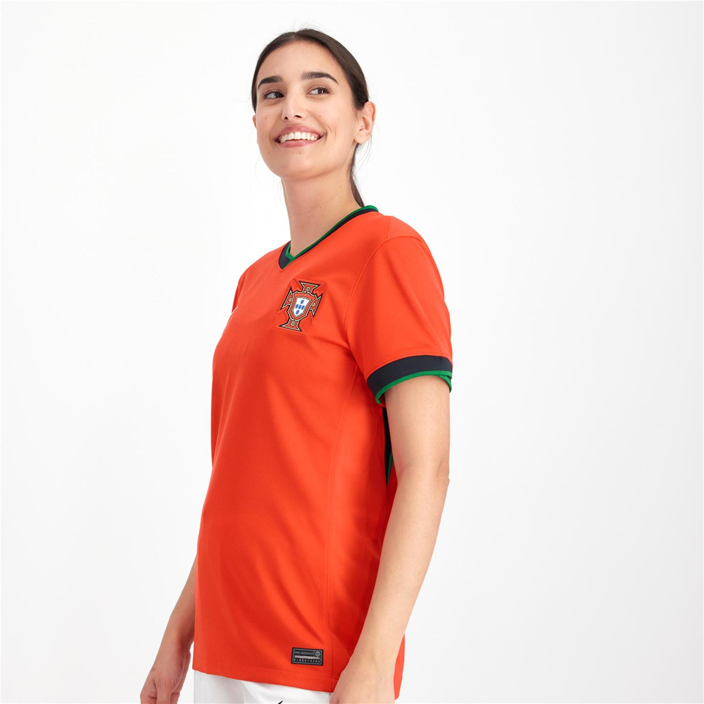 Camiseta Portugal 1ª Equipación - Rojo - Fútbol Mujer