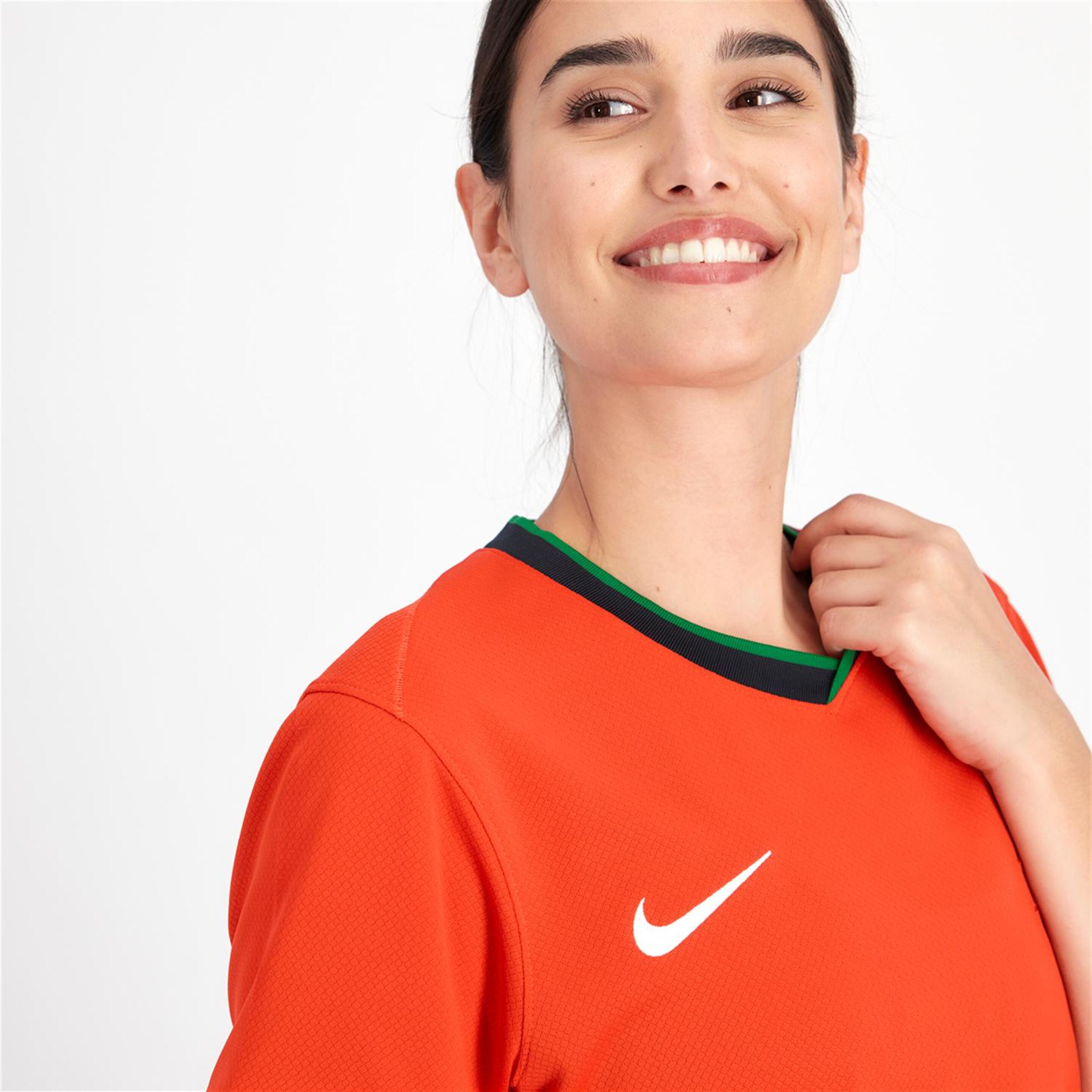 Camiseta Portugal 1ª Equipación - Rojo - Fútbol Mujer