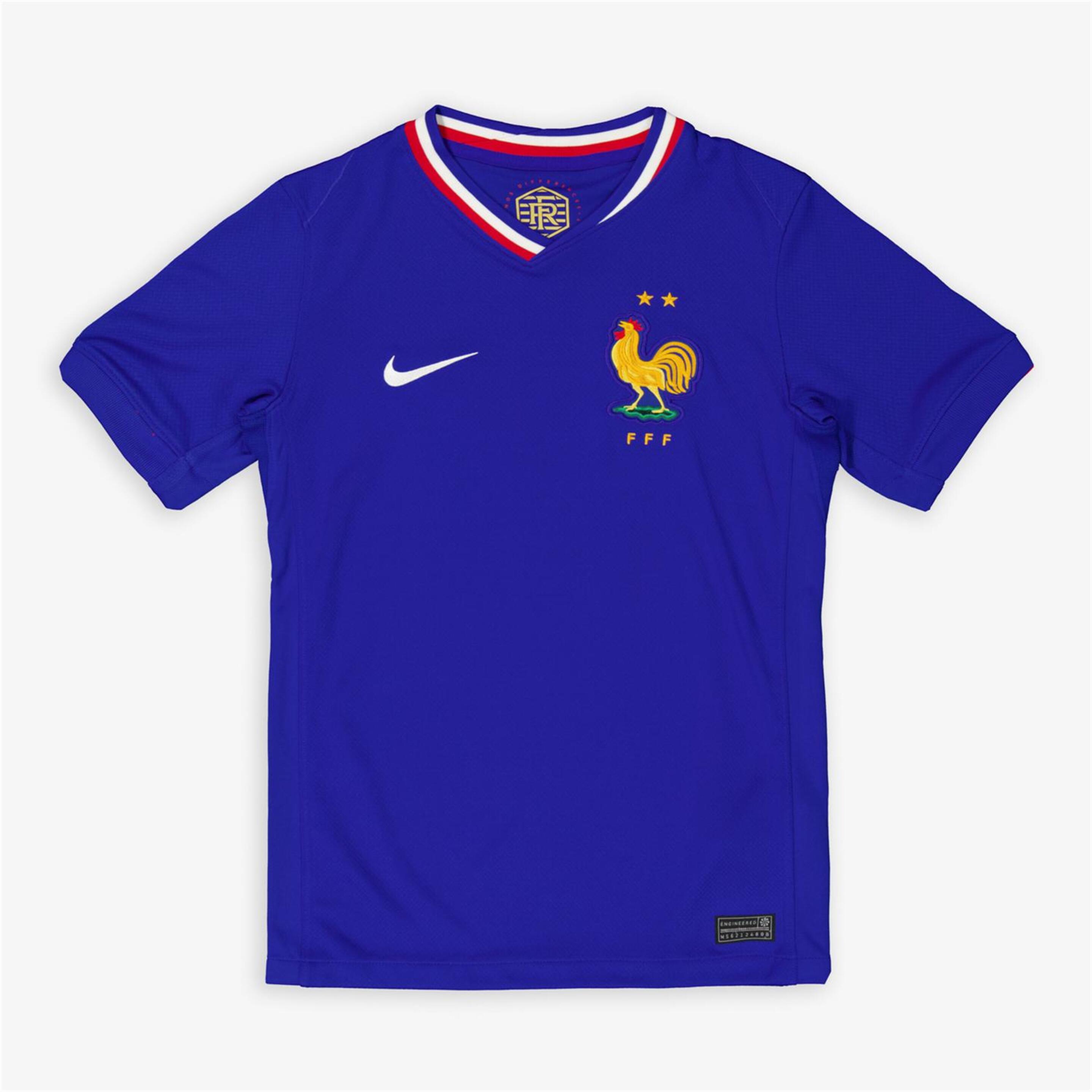 Camiseta Francia 1ª Equip. - azul - Fútbol Niños