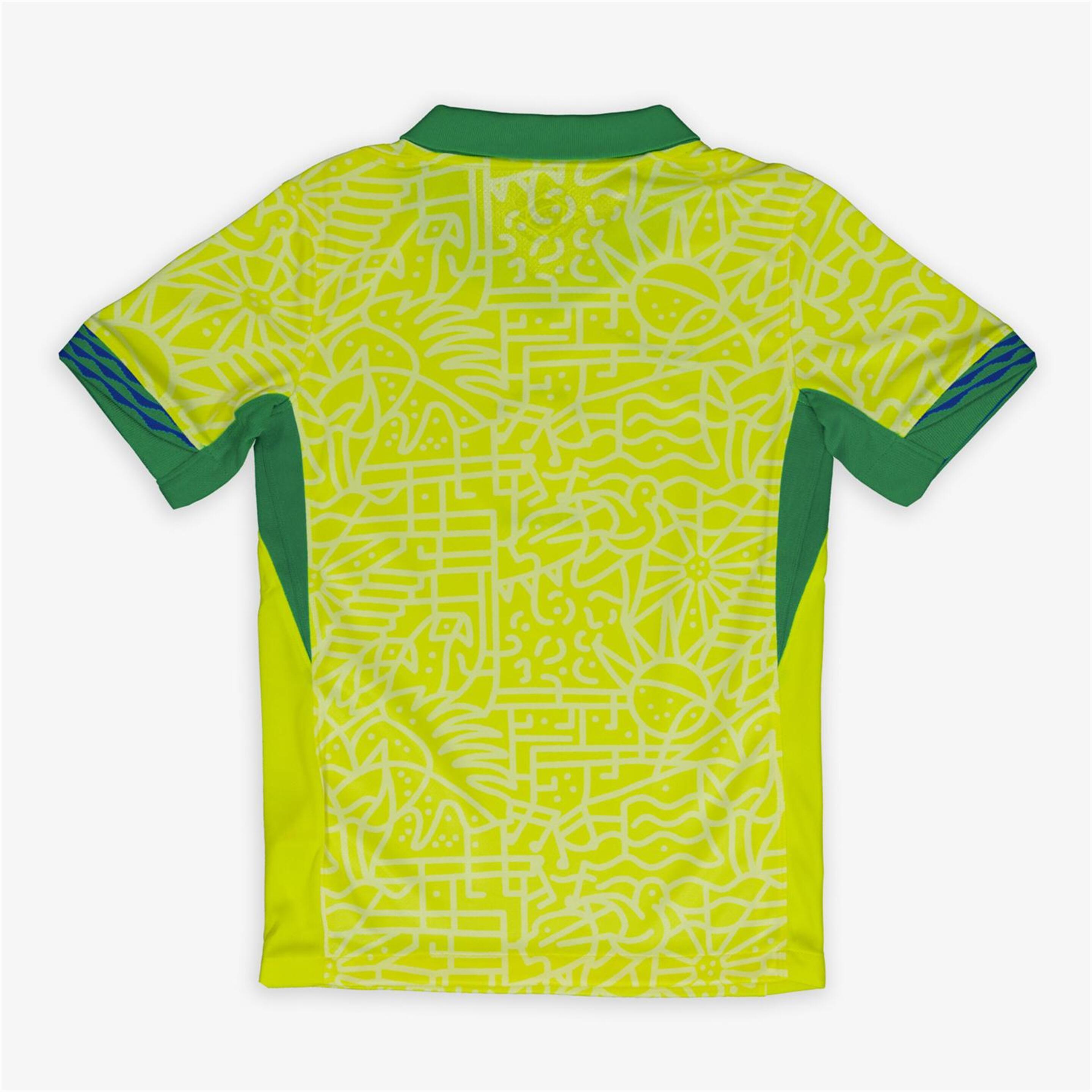 Camiseta Brasil 1ª Equipación - Amarillo - Camiseta Fútbol Niños