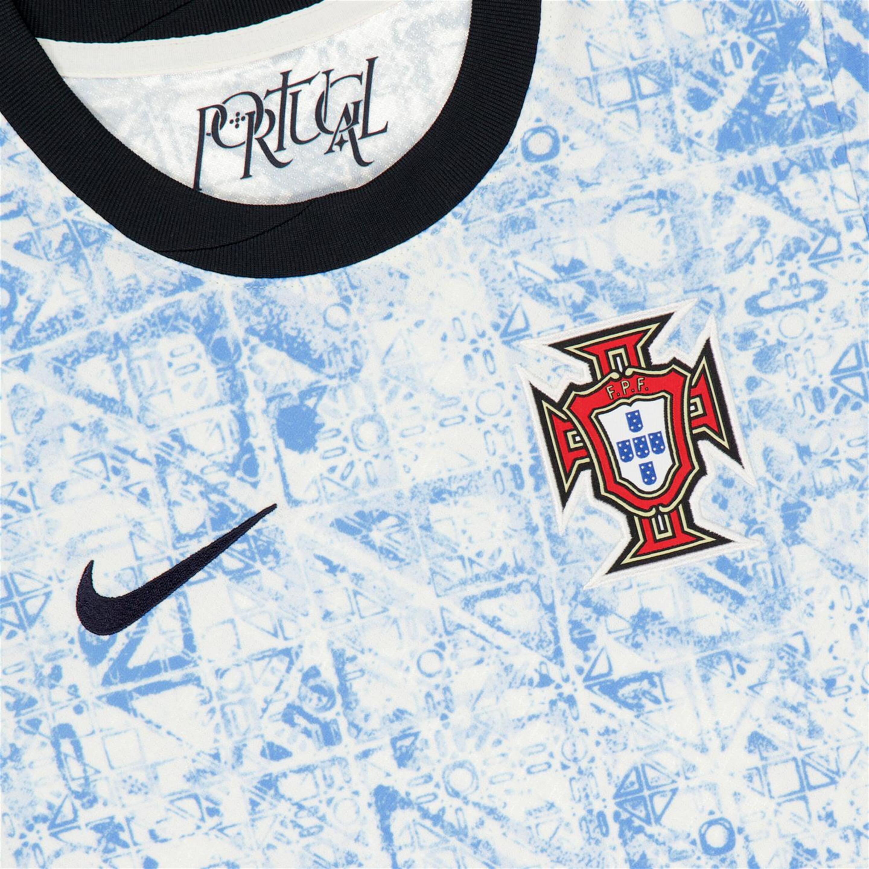 Camiseta Portugal 2ª Equip.  - Blanco - Camiseta Fútbol Niños
