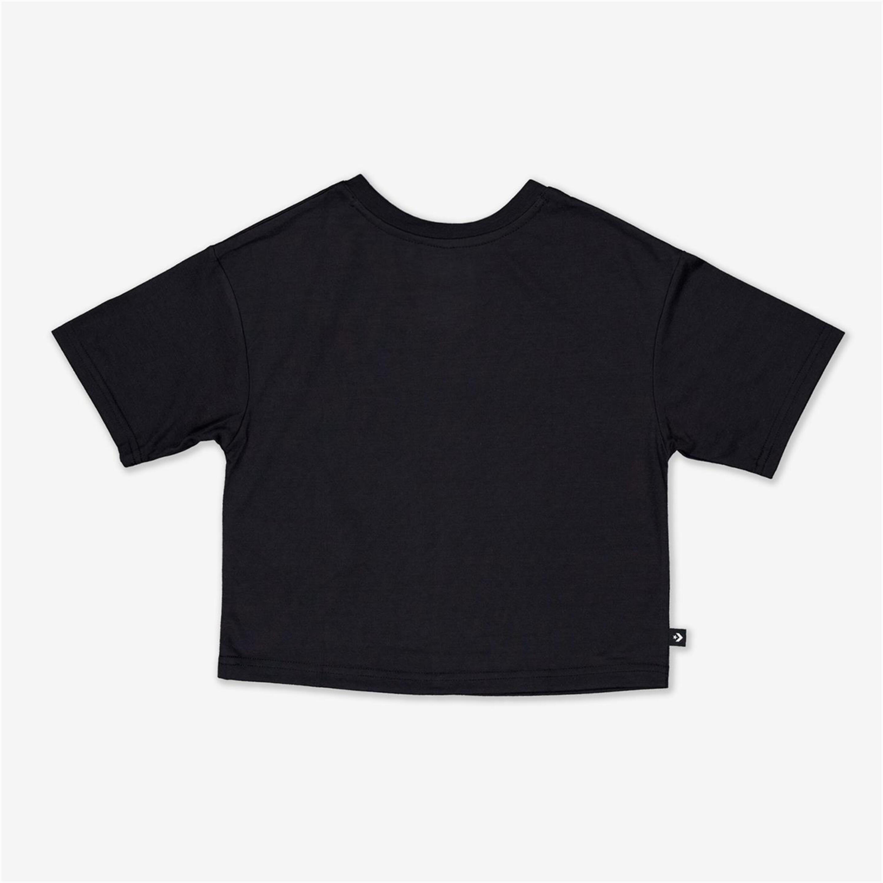 Camiseta Converse - Negro - Camiseta Boxy Niña