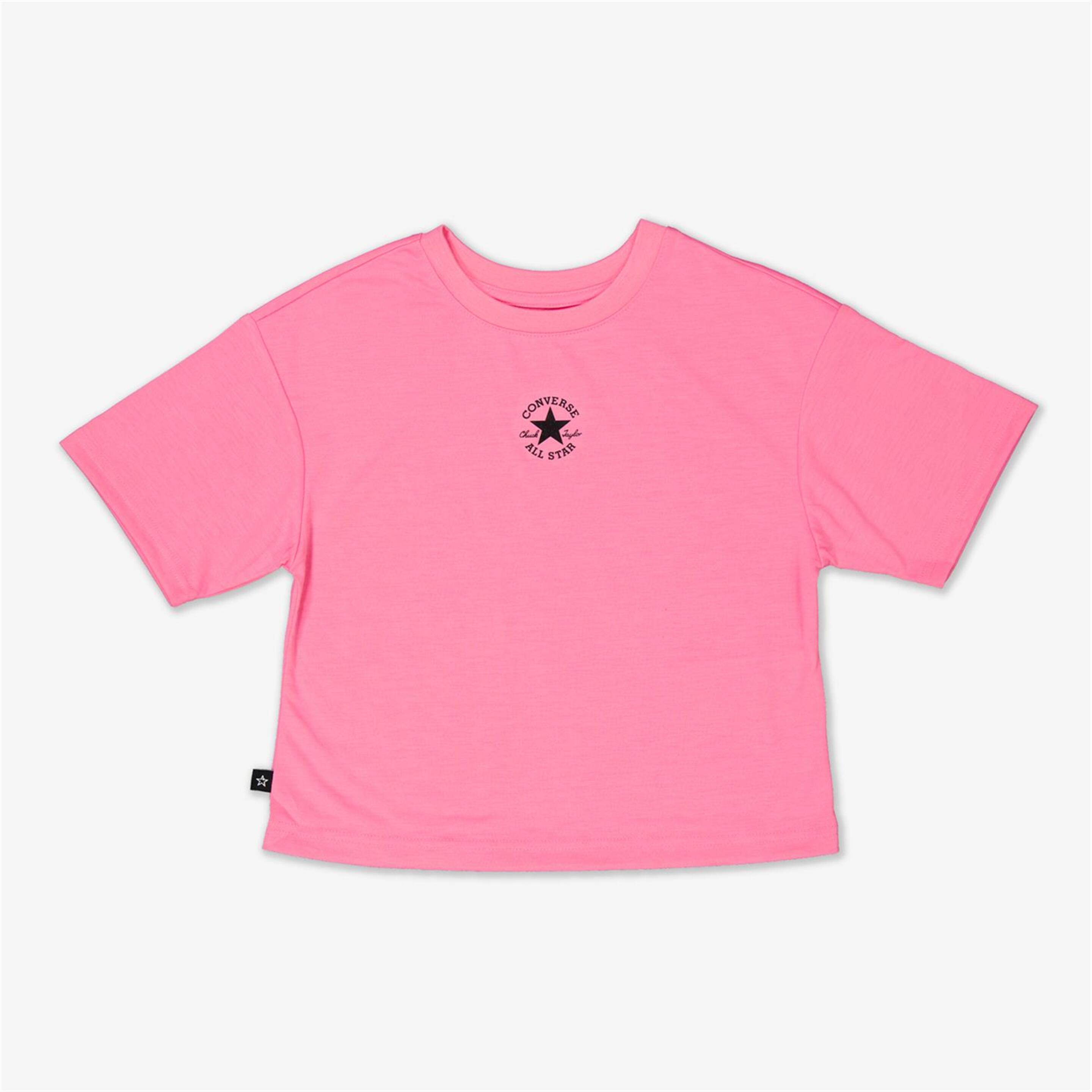 T-shirt Converse - rosa - T-shirt Rapariga