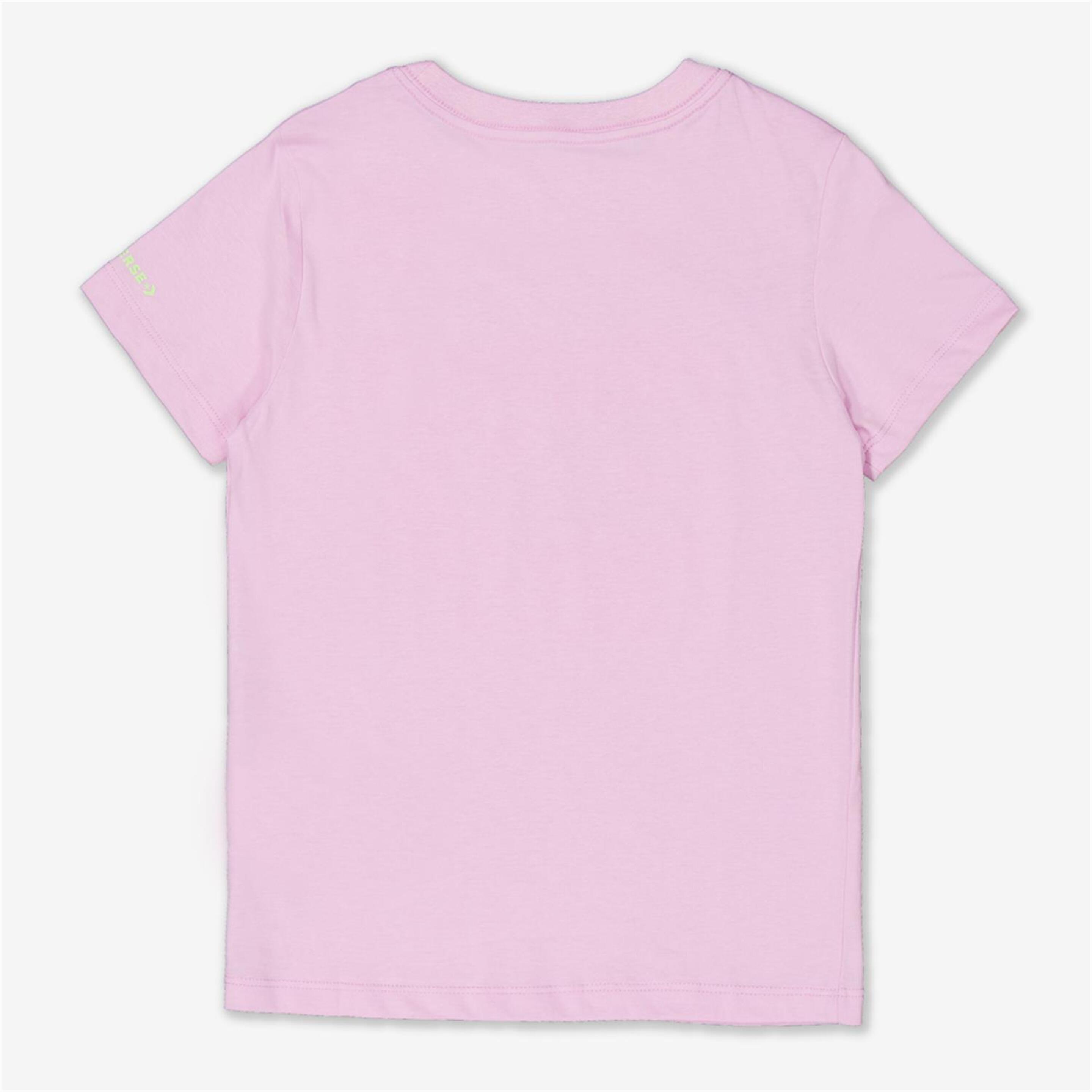 Camiseta Converse - Malva - Camiseta Niña