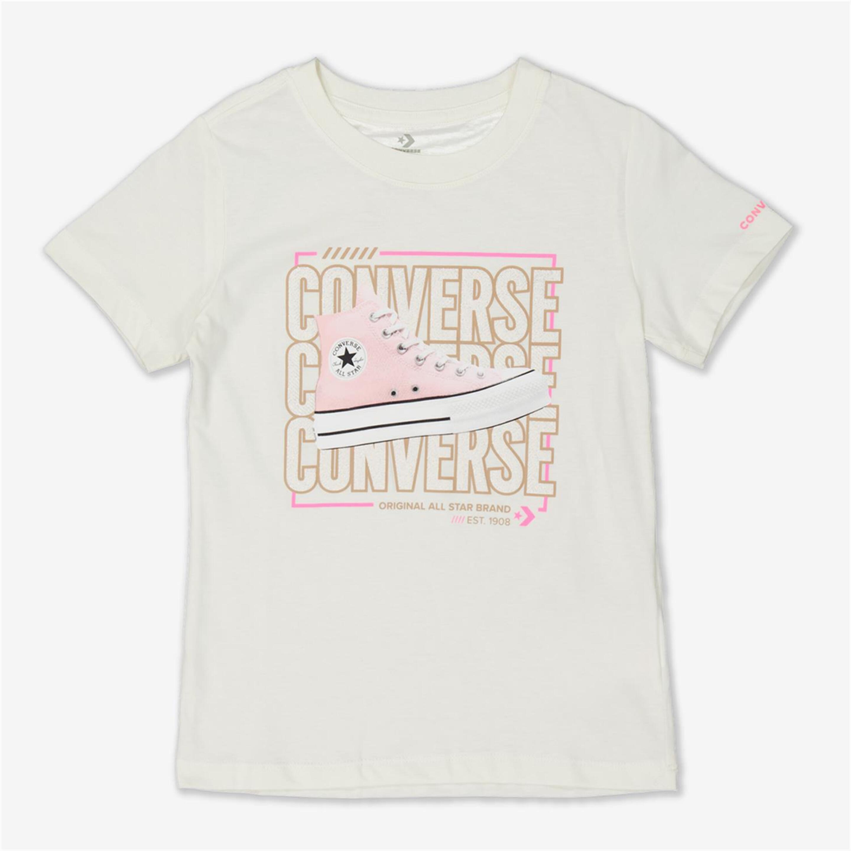 Camiseta Converse - blanco - Camiseta Niña