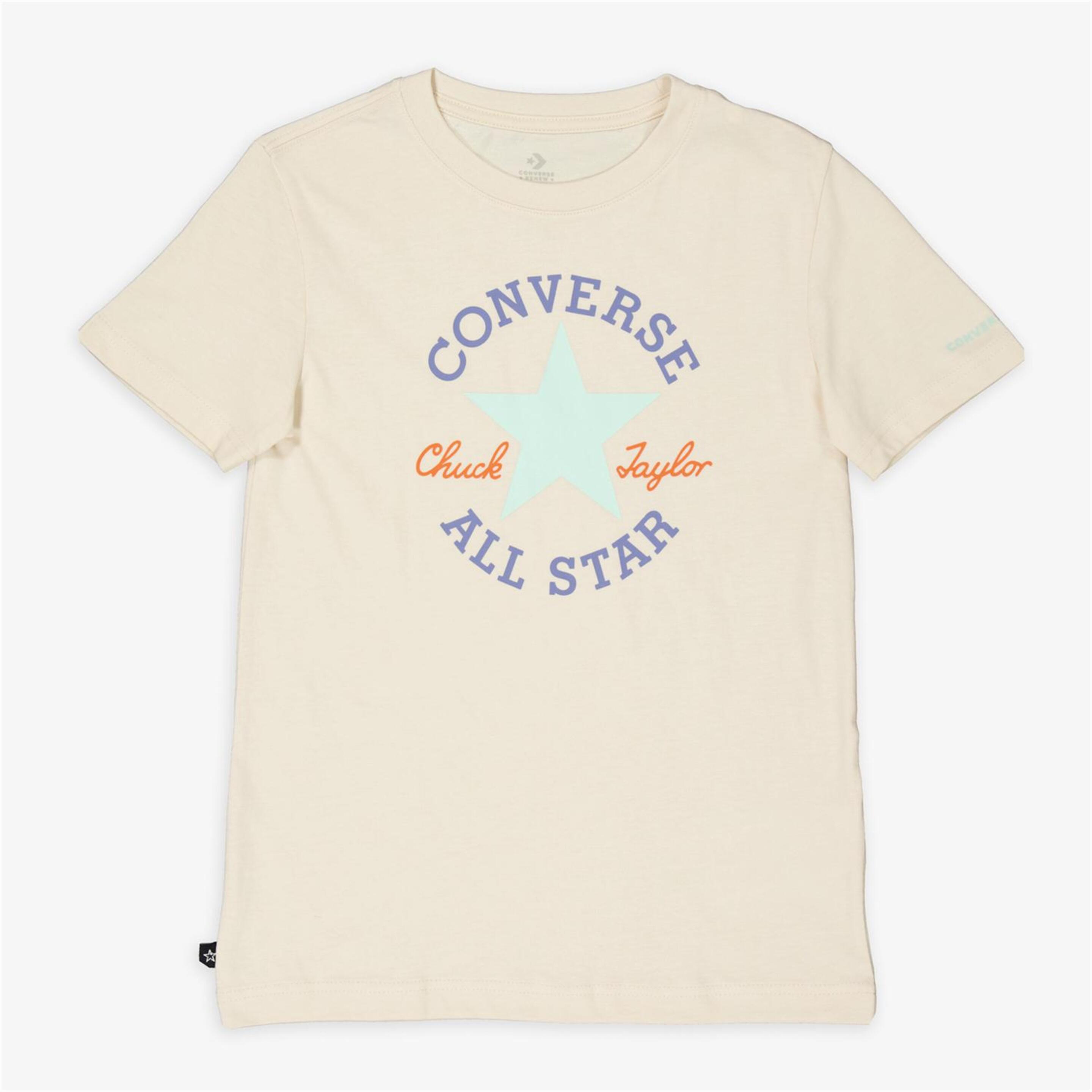 Camiseta Converse - Beige - Camiseta Niño