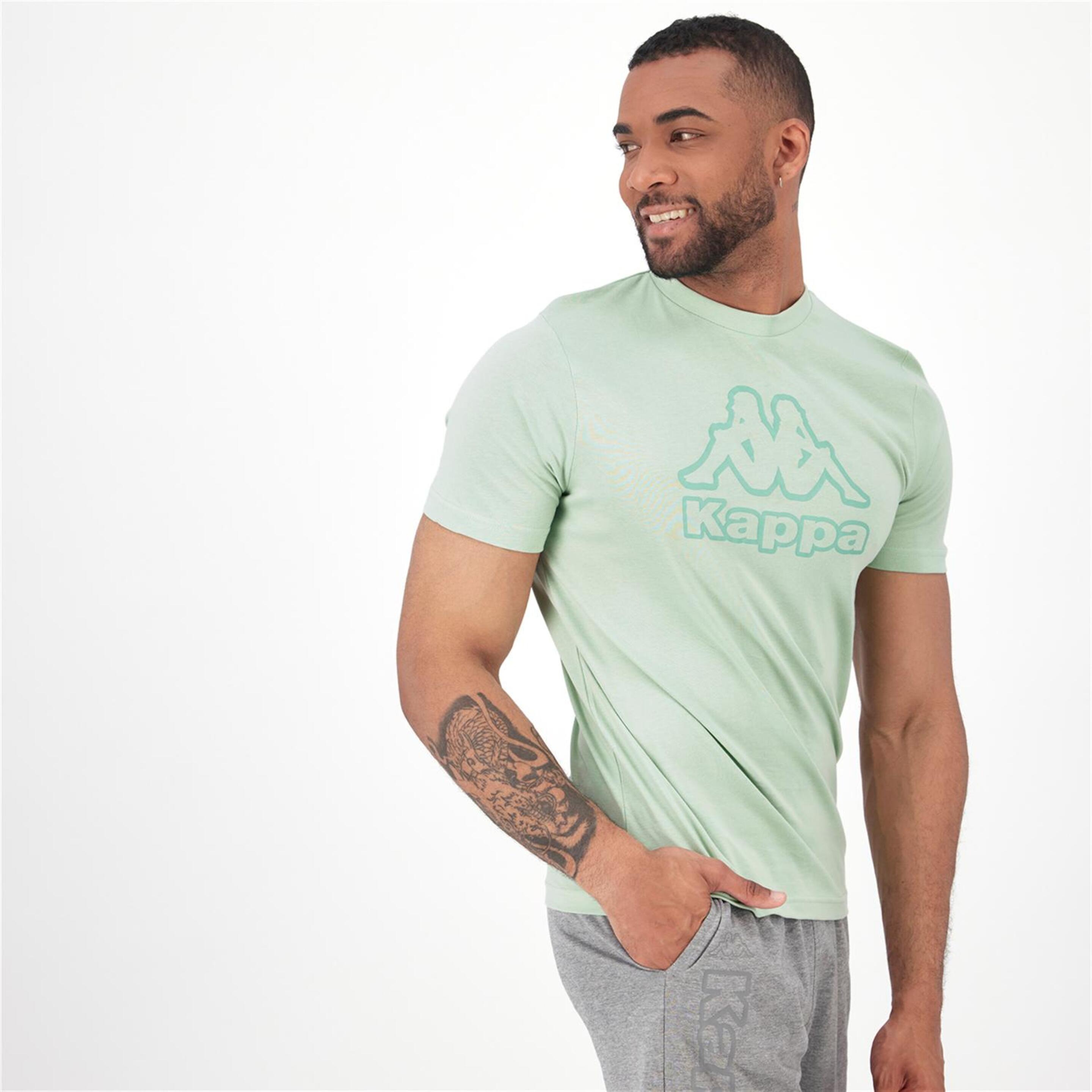 Kappa Cremy - Verde - Camiseta Hombre
