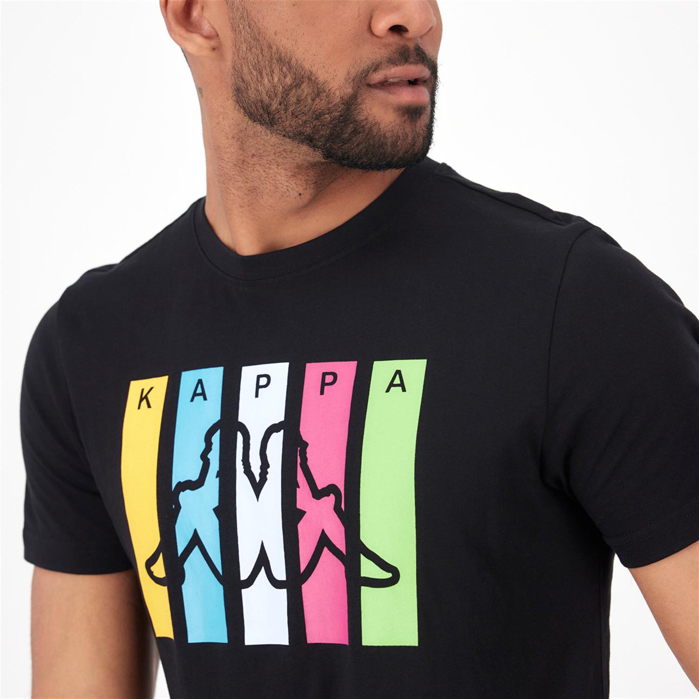 Kappa Funior - Negro - Camiseta Hombre