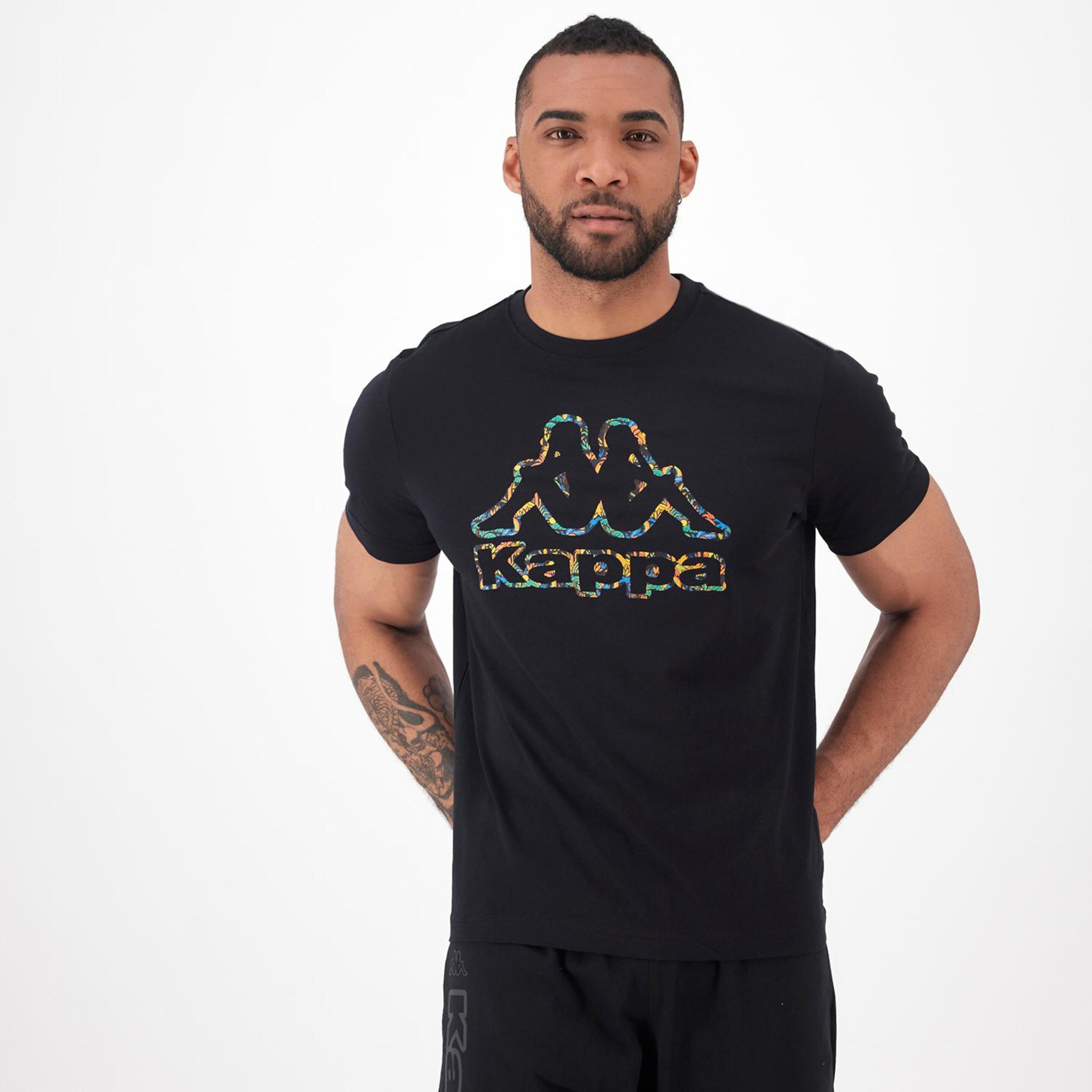Kappa Fario - negro - T-shirt Homem