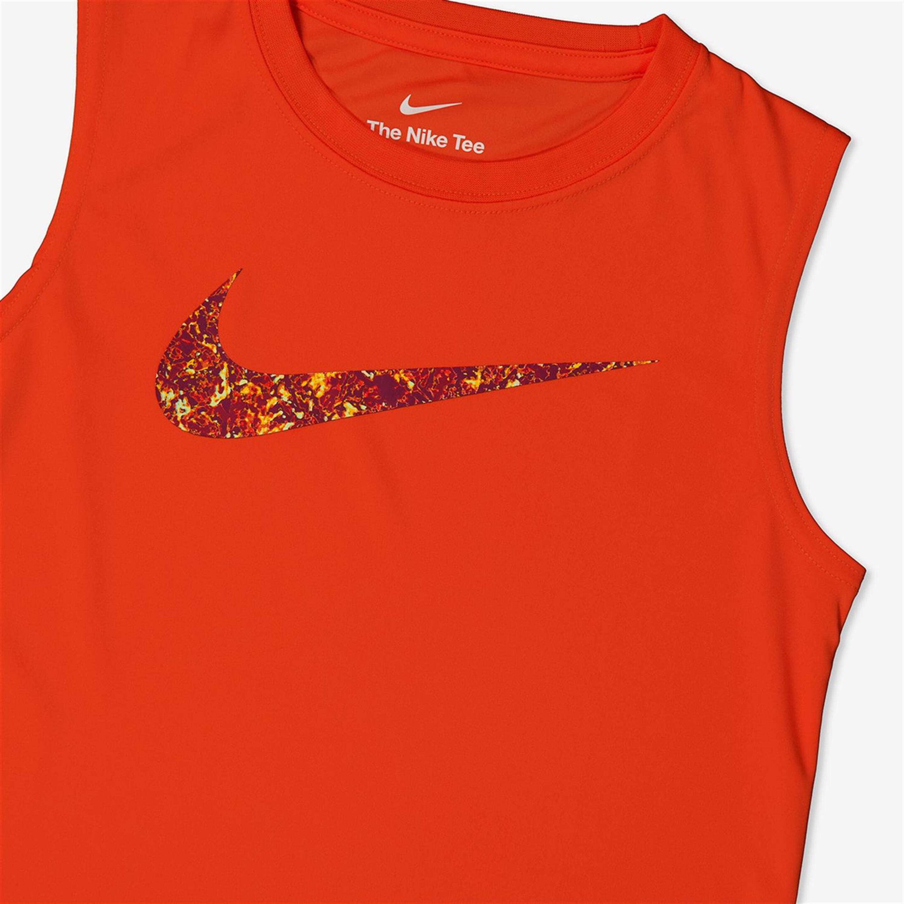 Camiseta Nike - Naranja - Camiseta Tirantes Niño
