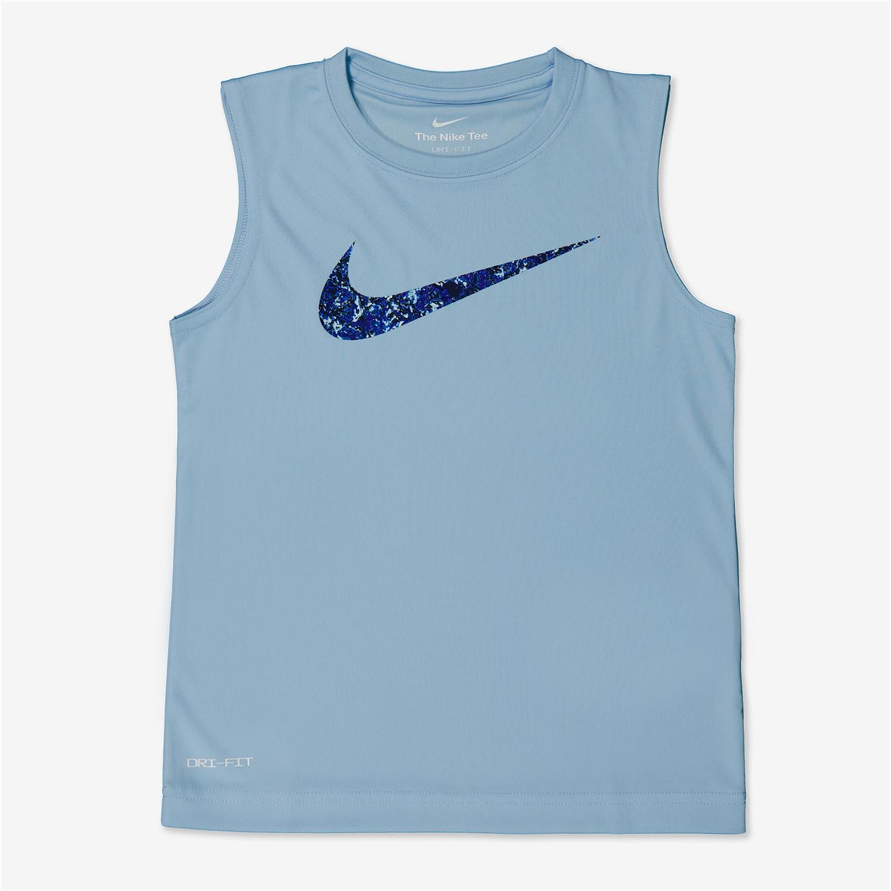 Camisola Nike - azul - Camisola Sem Mangas Menino