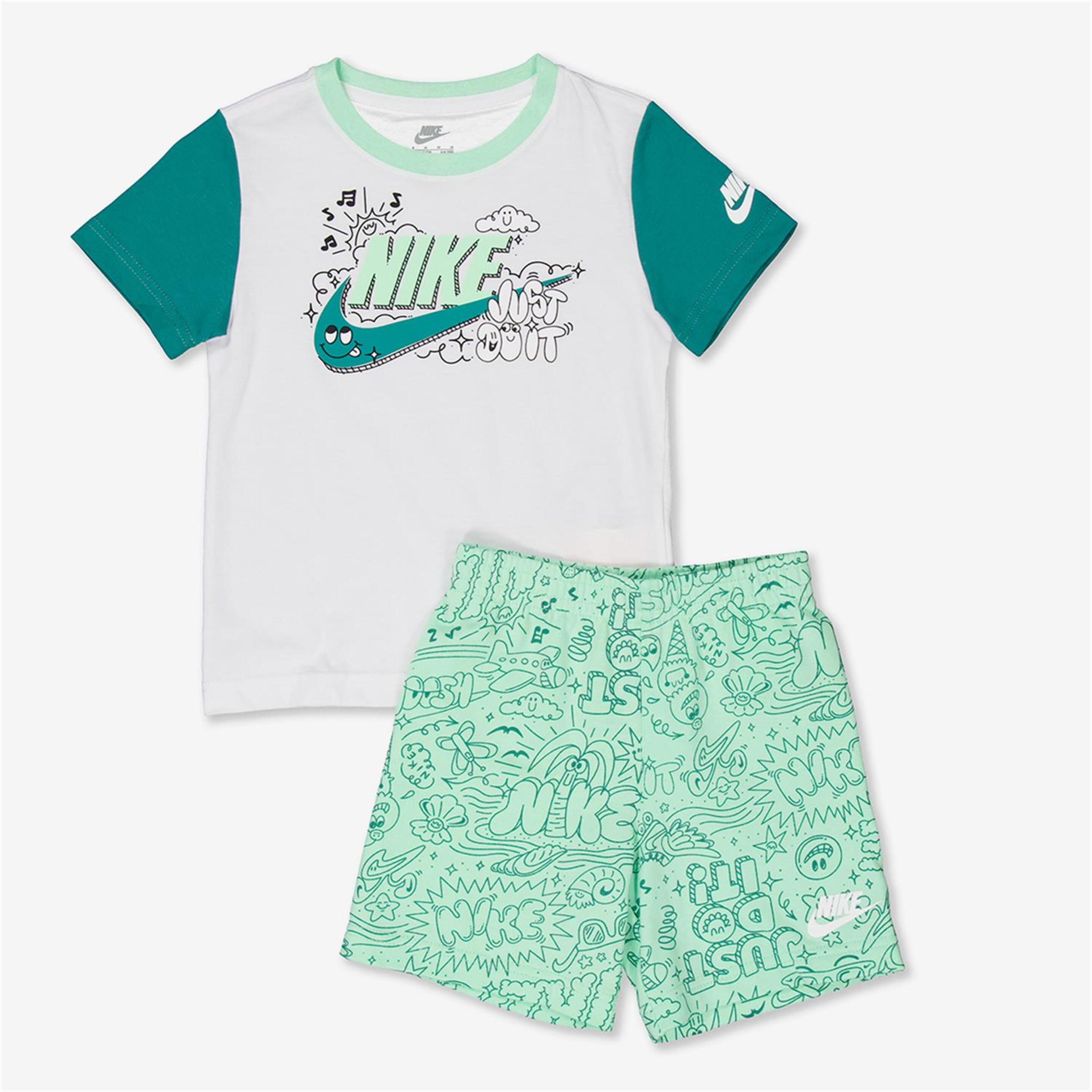 Conjunto Nike - verde - Conjunto Menino