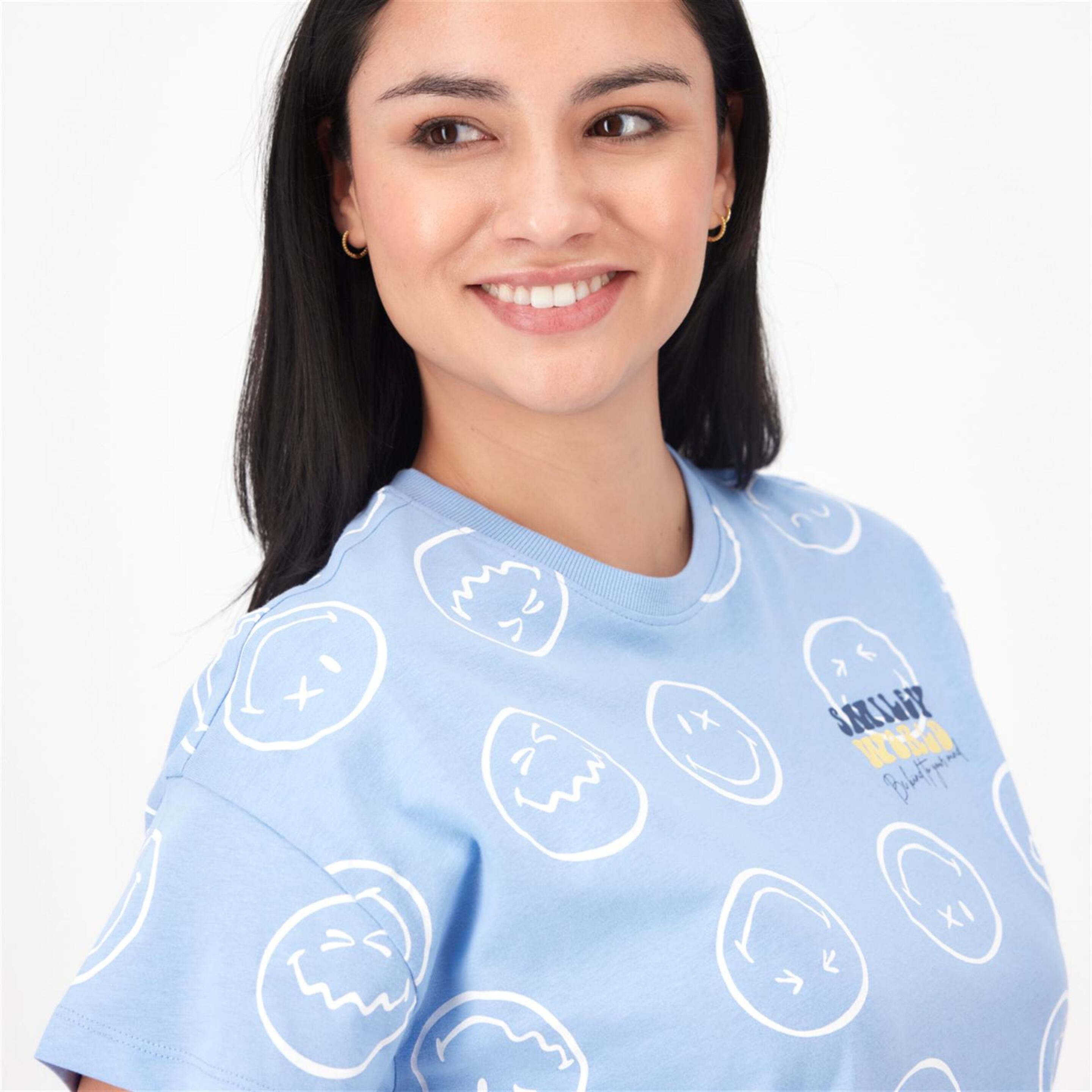 Camiseta SmileyWorld® - Azul - Camiseta Mujer