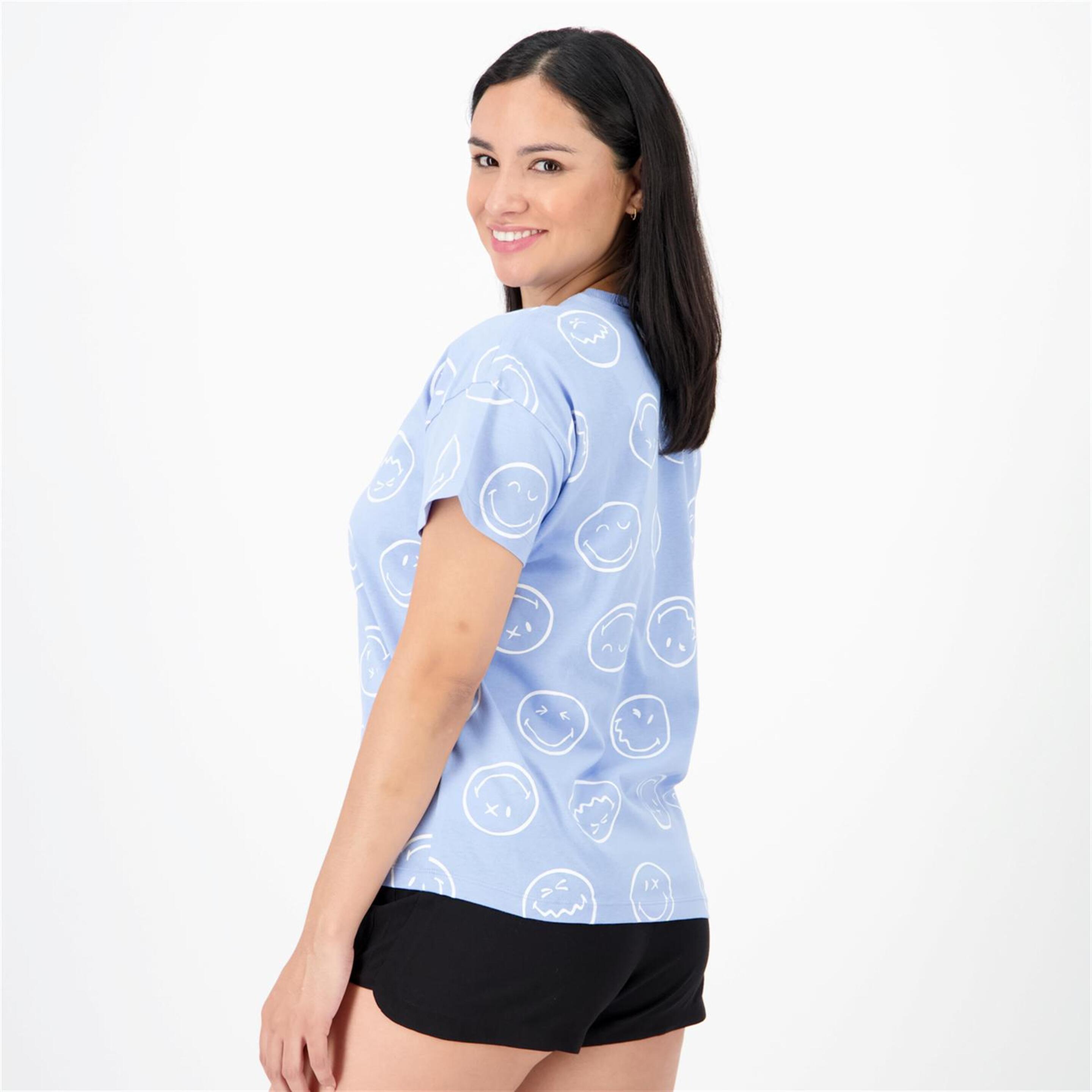 Camiseta SmileyWorld® - Azul - Camiseta Mujer