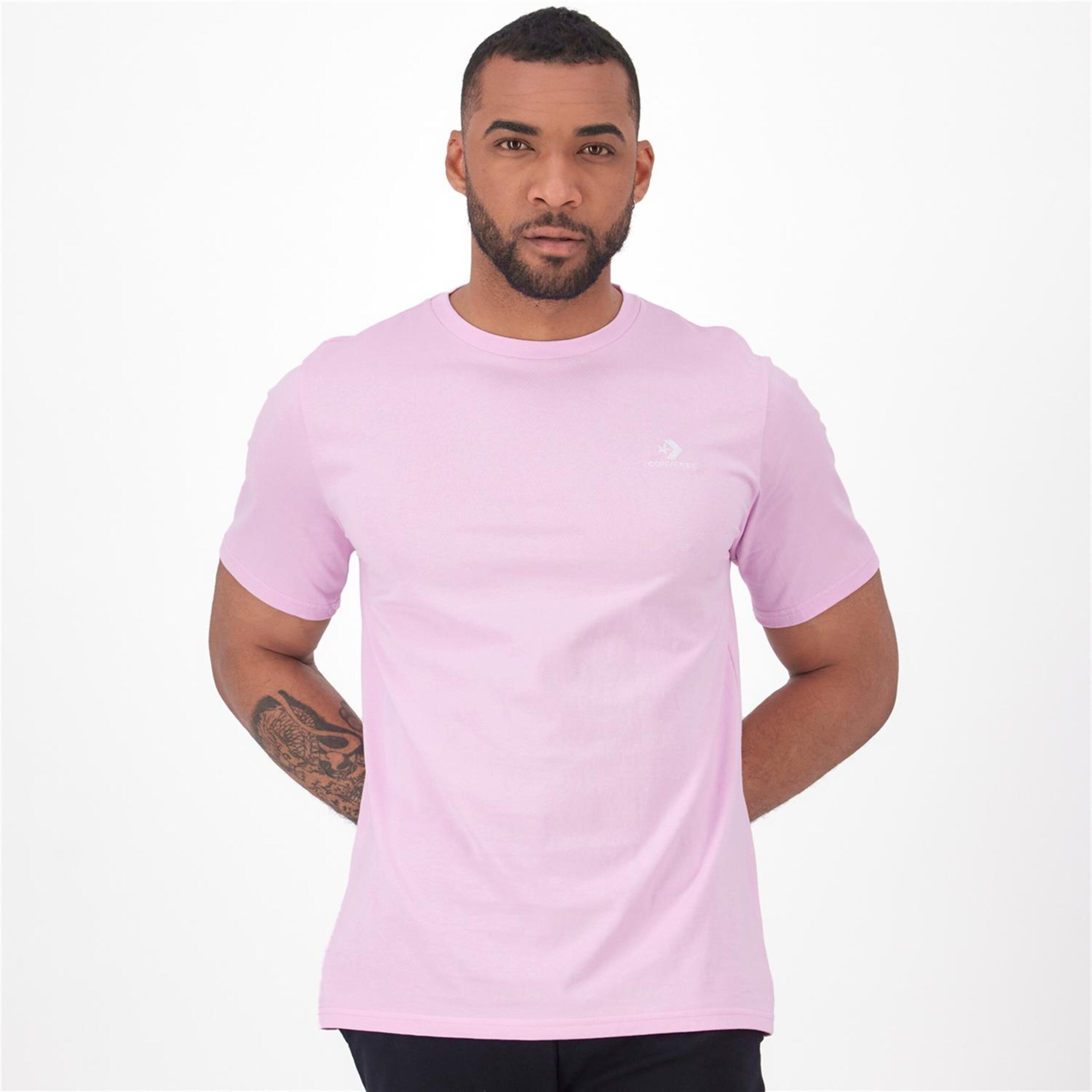 Converse Chevron Small - rosa - T-shirt Homem