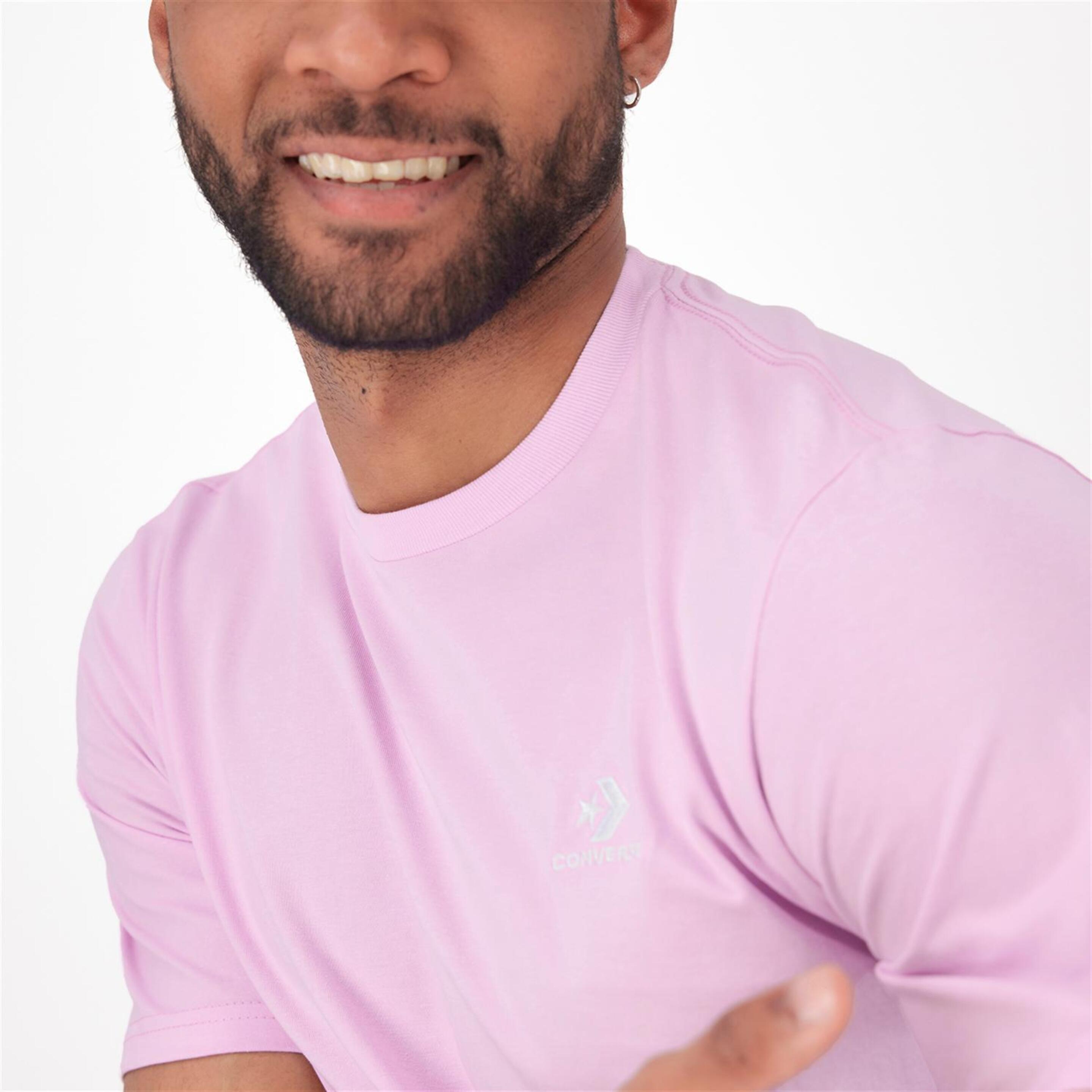 Converse Chevron Small - Rosa - Camiseta Hombre