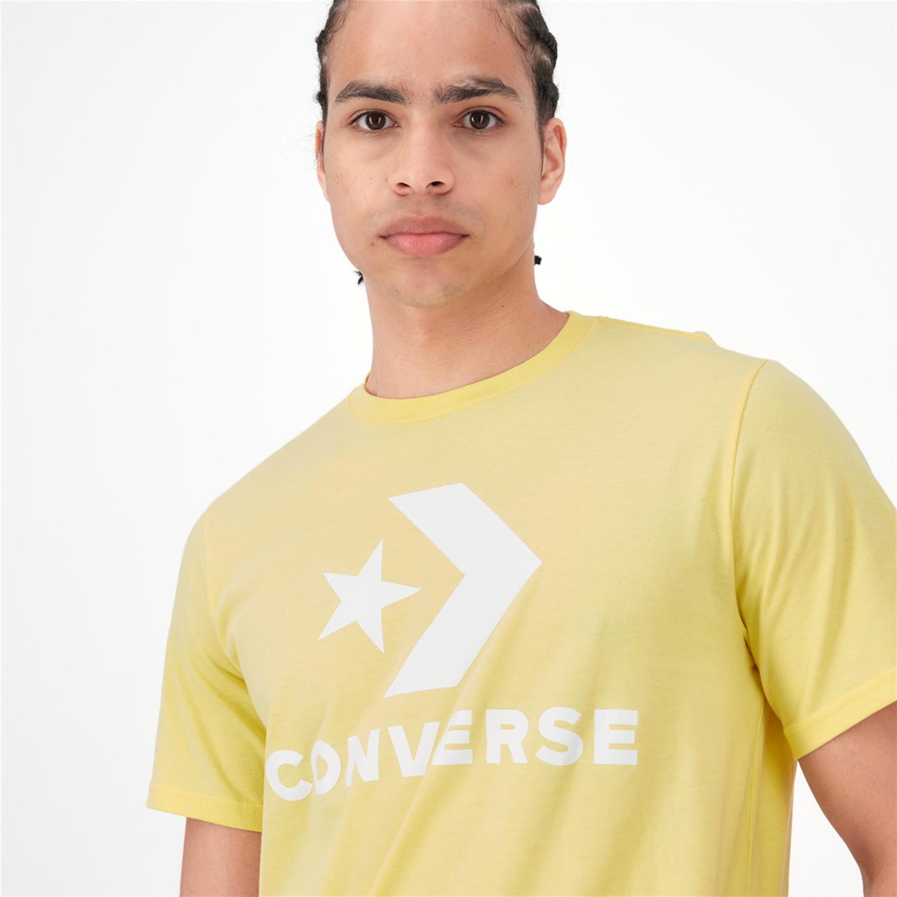 Converse Star Chevron - Amarillo - Camiseta Hombre