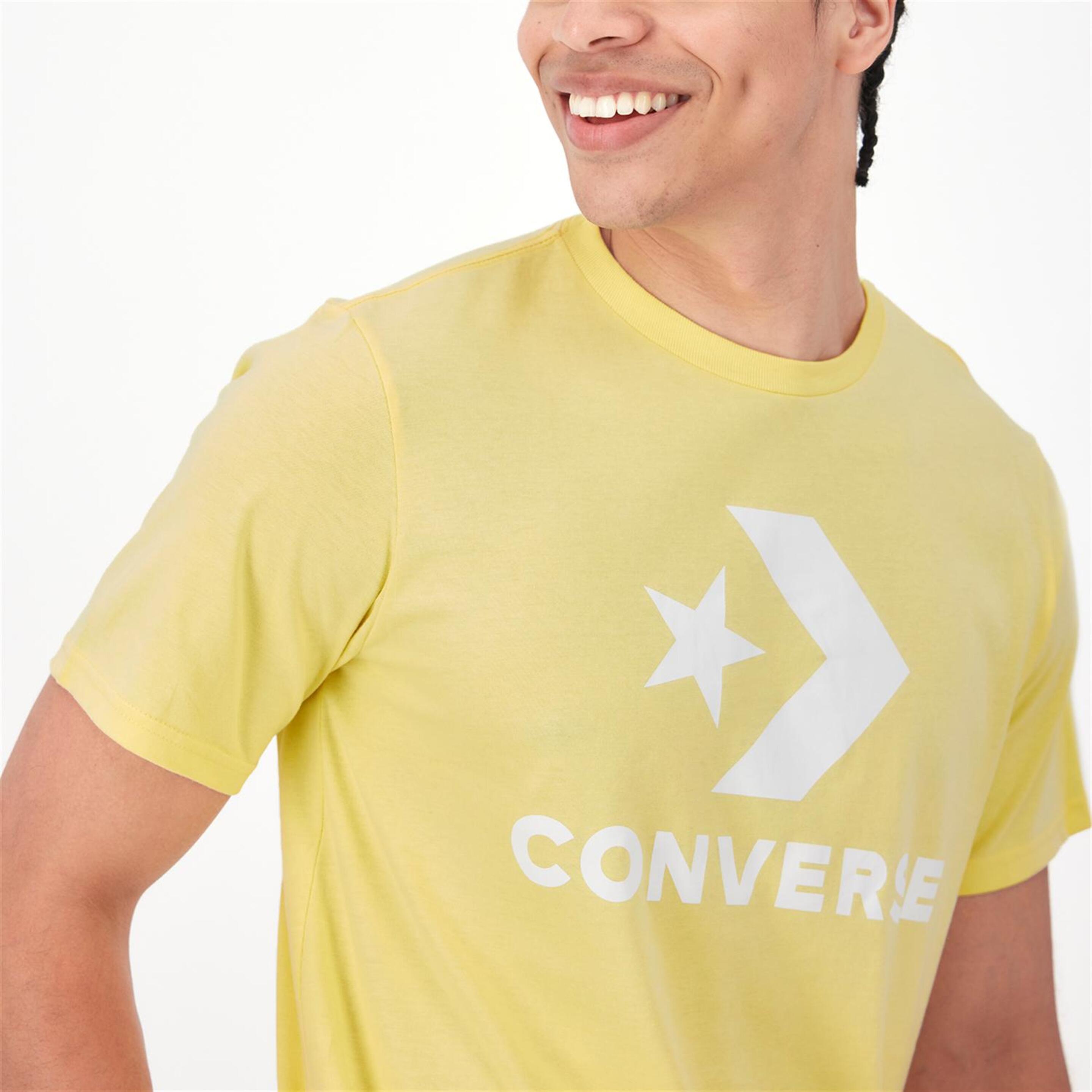 Converse Star Chevron - Amarillo - Camiseta Hombre