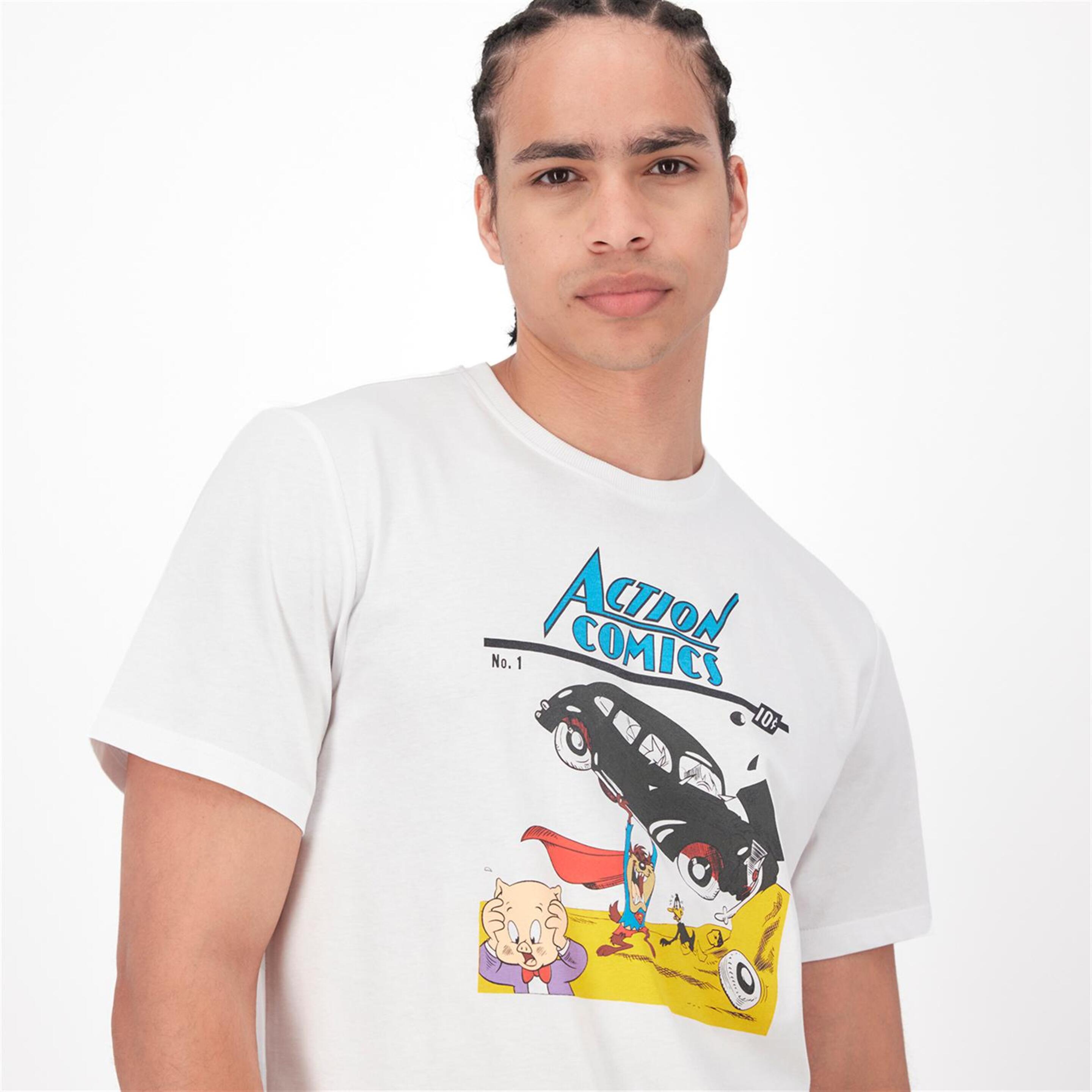 Camiseta Looney Tunes - Blanco - Camiseta Hombre Warner